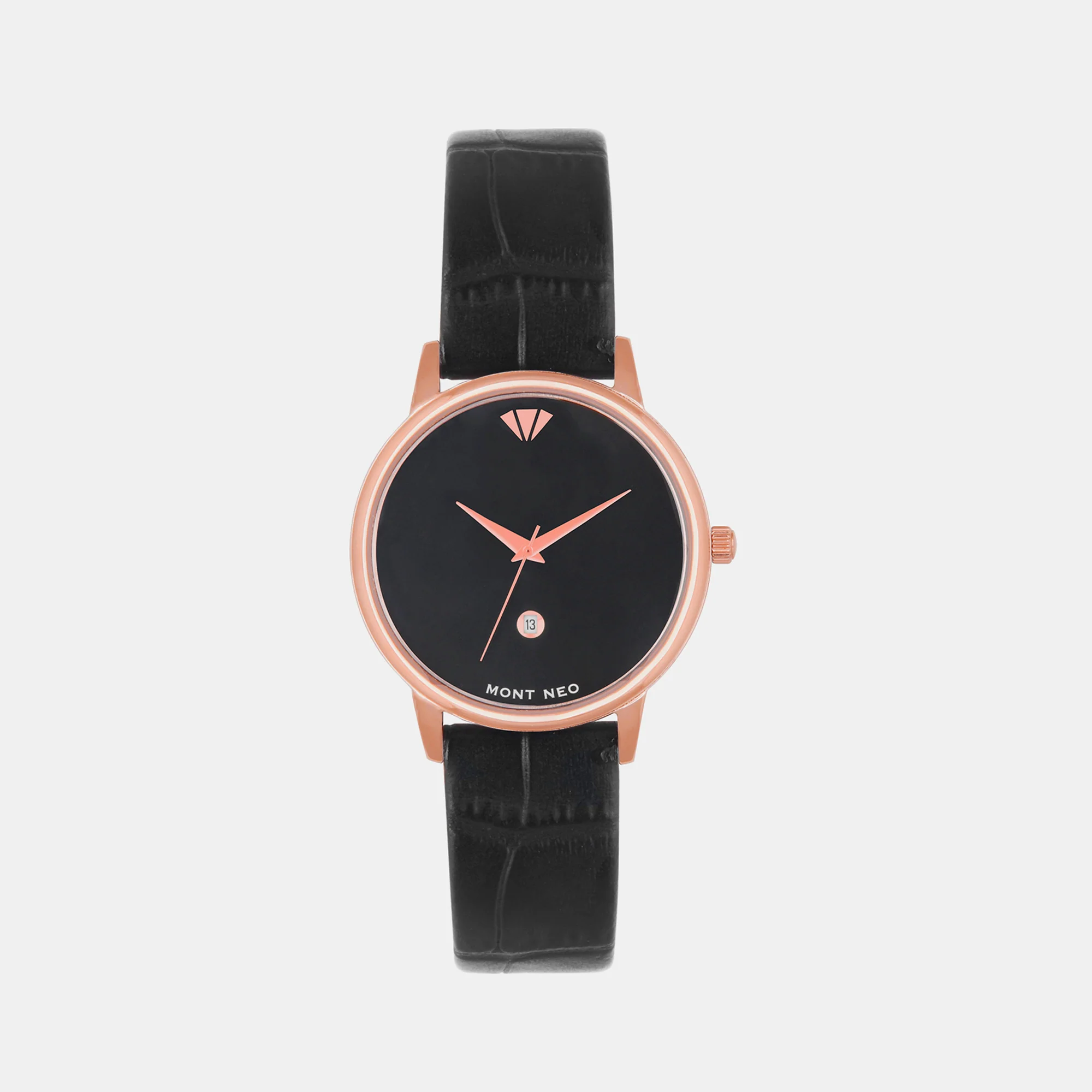 Women Quartz Black Dial Analog Leather Watch L1034E-L3304 - Image 2