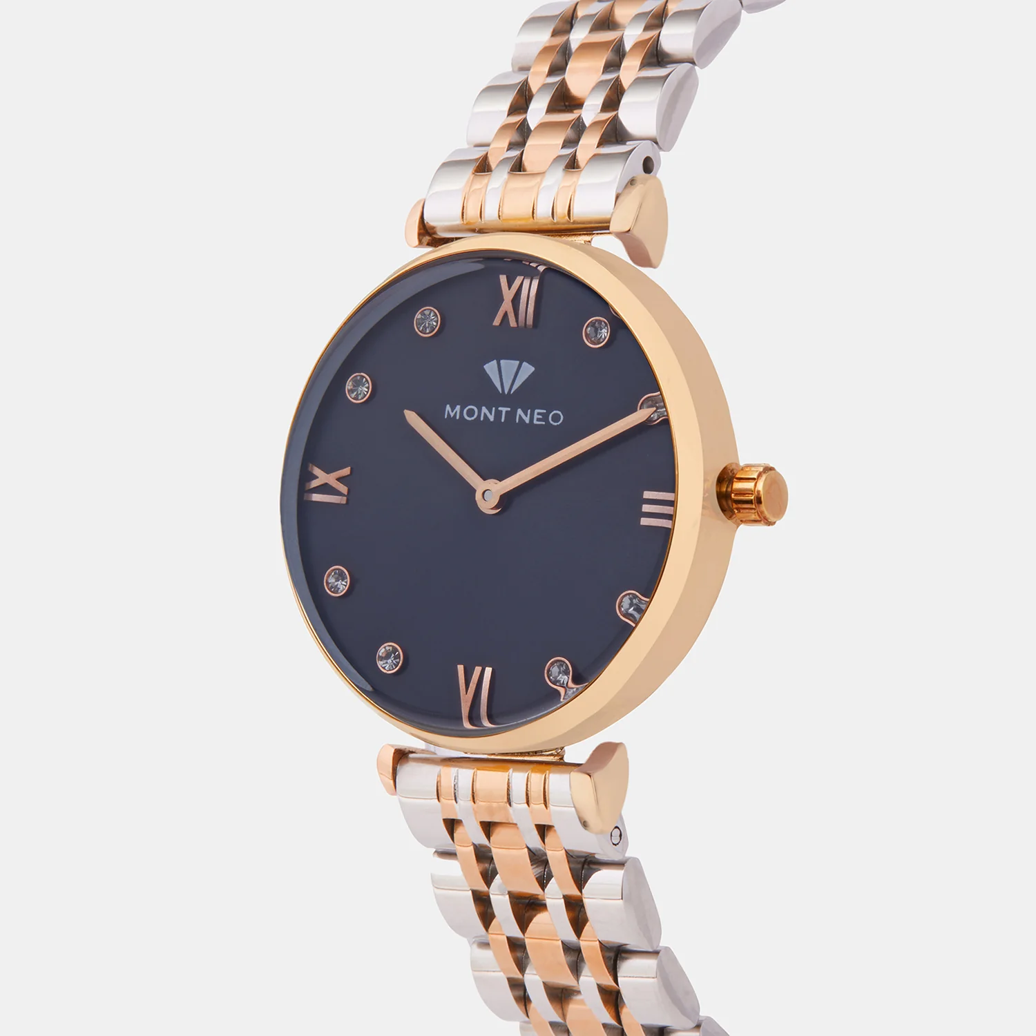 Women Quartz Black Dial Analog Metal Watch 4503T-M1304 - Image 3