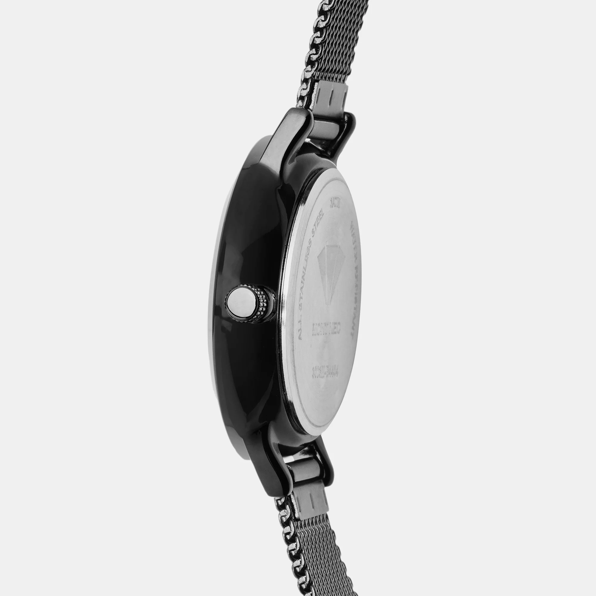 Women Quartz Black Dial Chronograph Stainless Steel Watch 9003M-B4404 - Image 4
