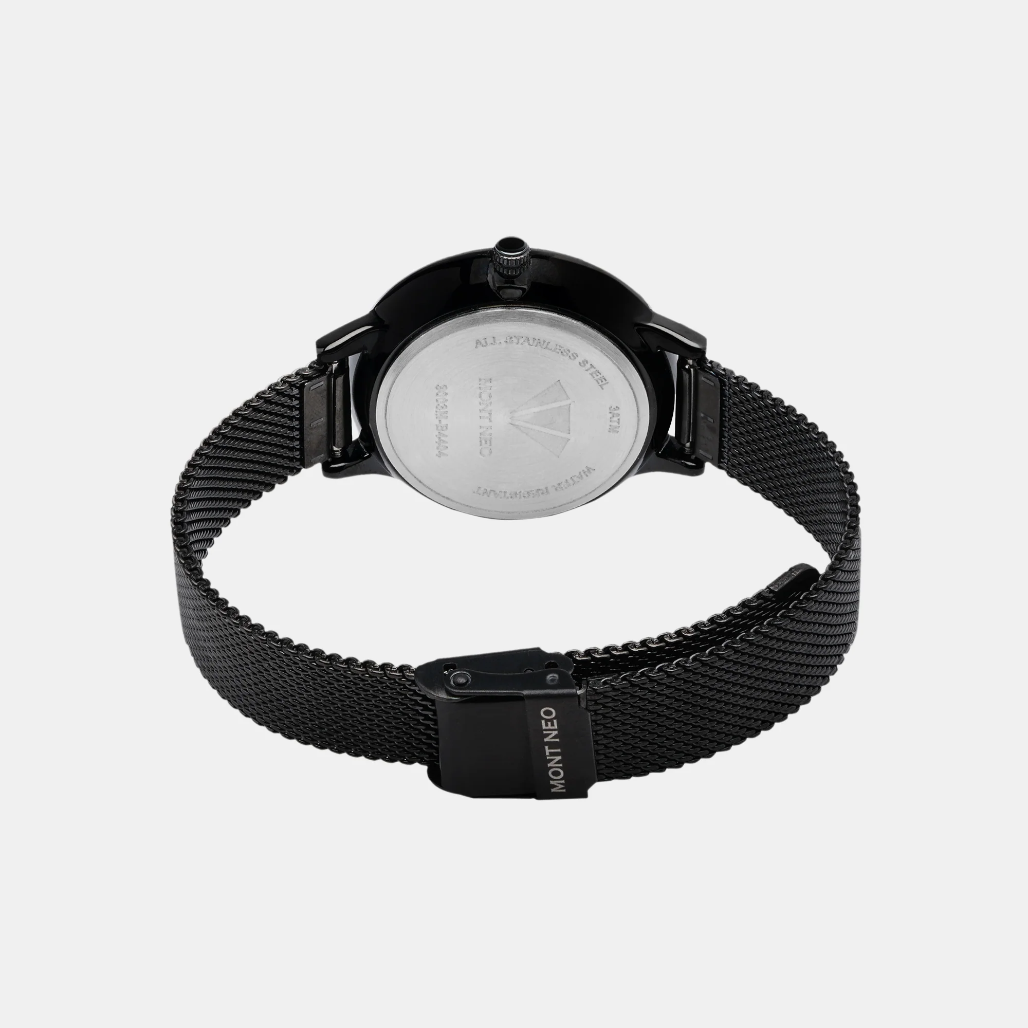 Women Quartz Black Dial Chronograph Stainless Steel Watch 9003M-B4404 - Image 5