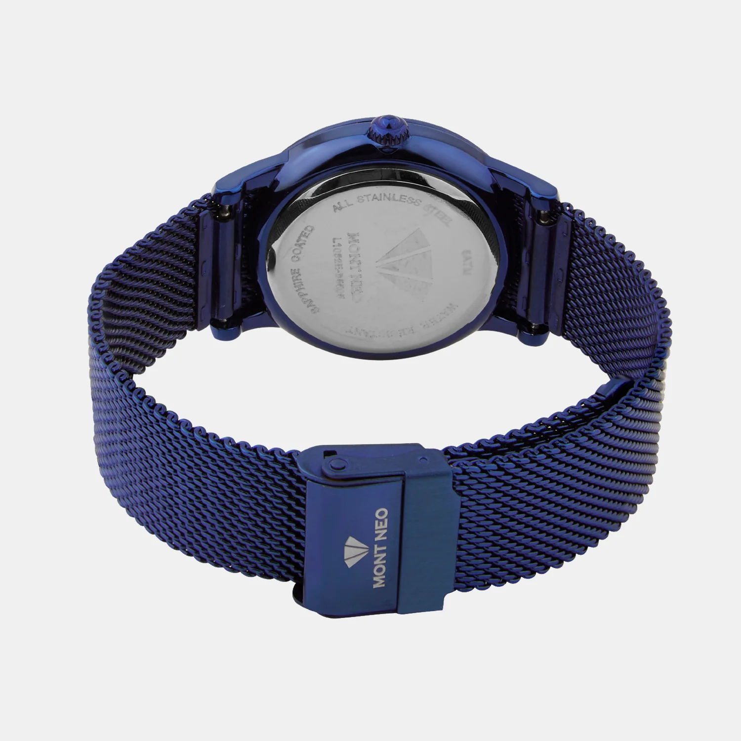 Women Quartz Blue Dial Analog Mesh Watch L1052E-B5505 - Image 4