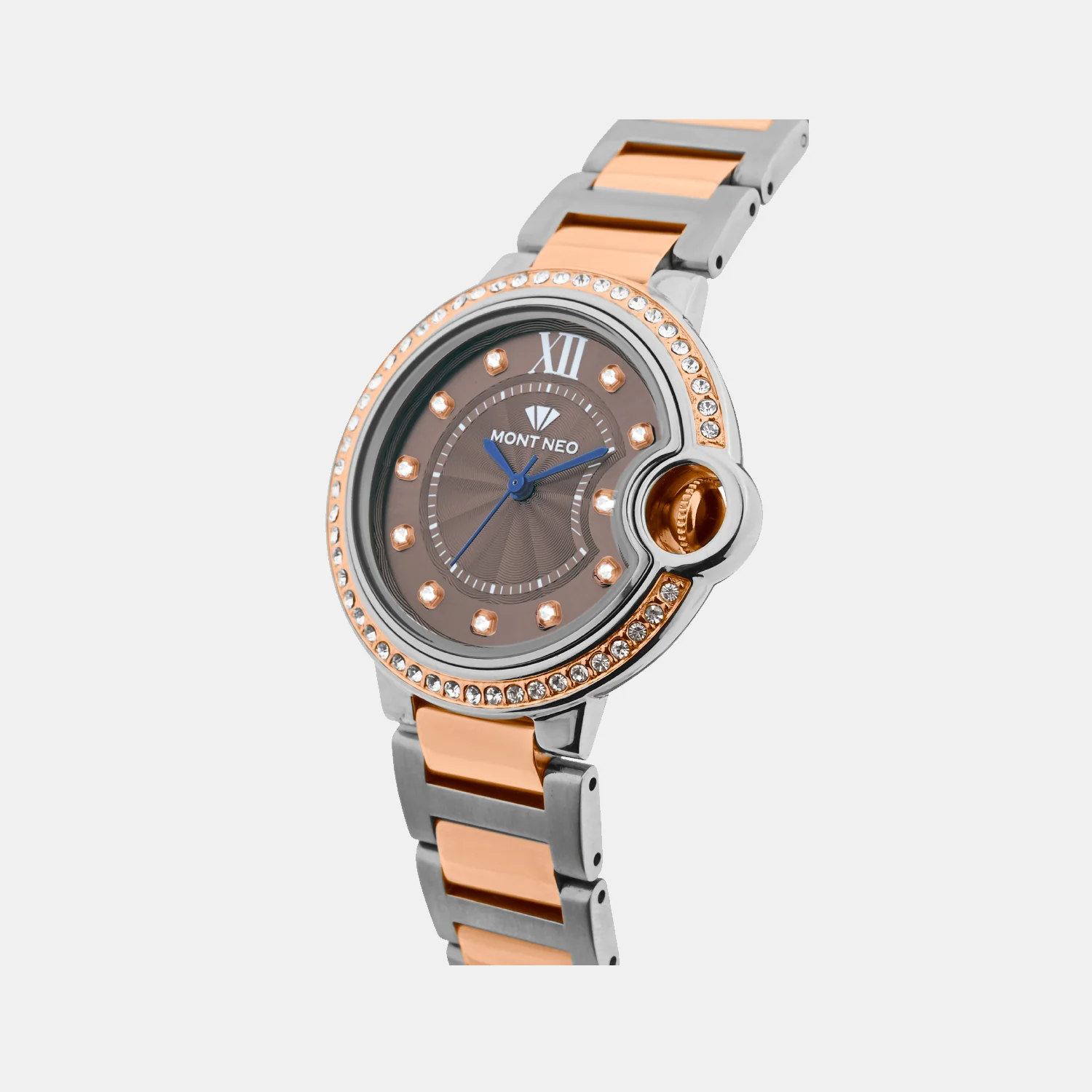Women Quartz Grey Dial Analog Metal Watch 4510B-M1315 - Image 3