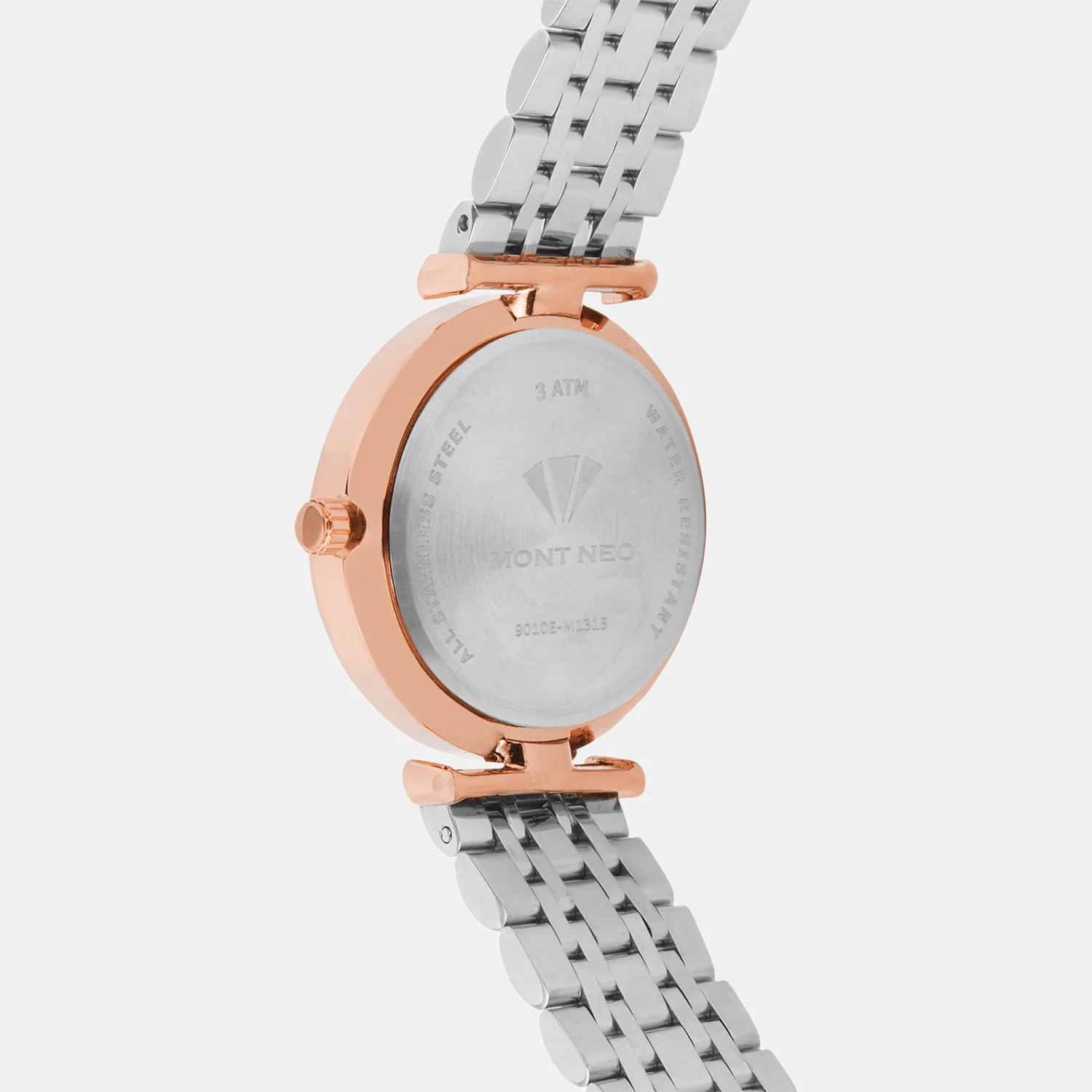 Women Quartz Grey Dial Analog Metal Watch 9010E-M1315 - Image 3