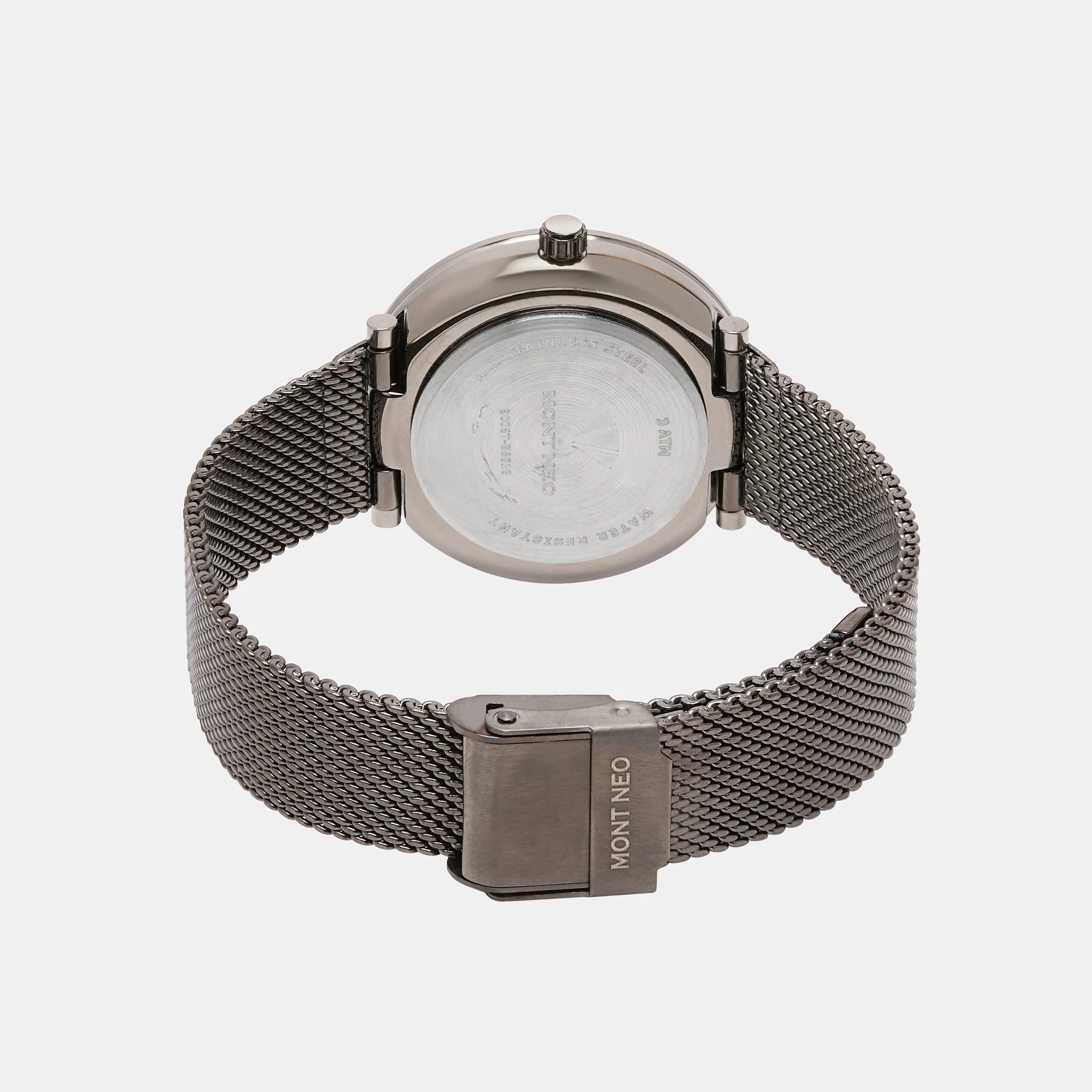 Women Quartz Grey Dial Analog Mesh Watch 9006T-B8816 - Image 4