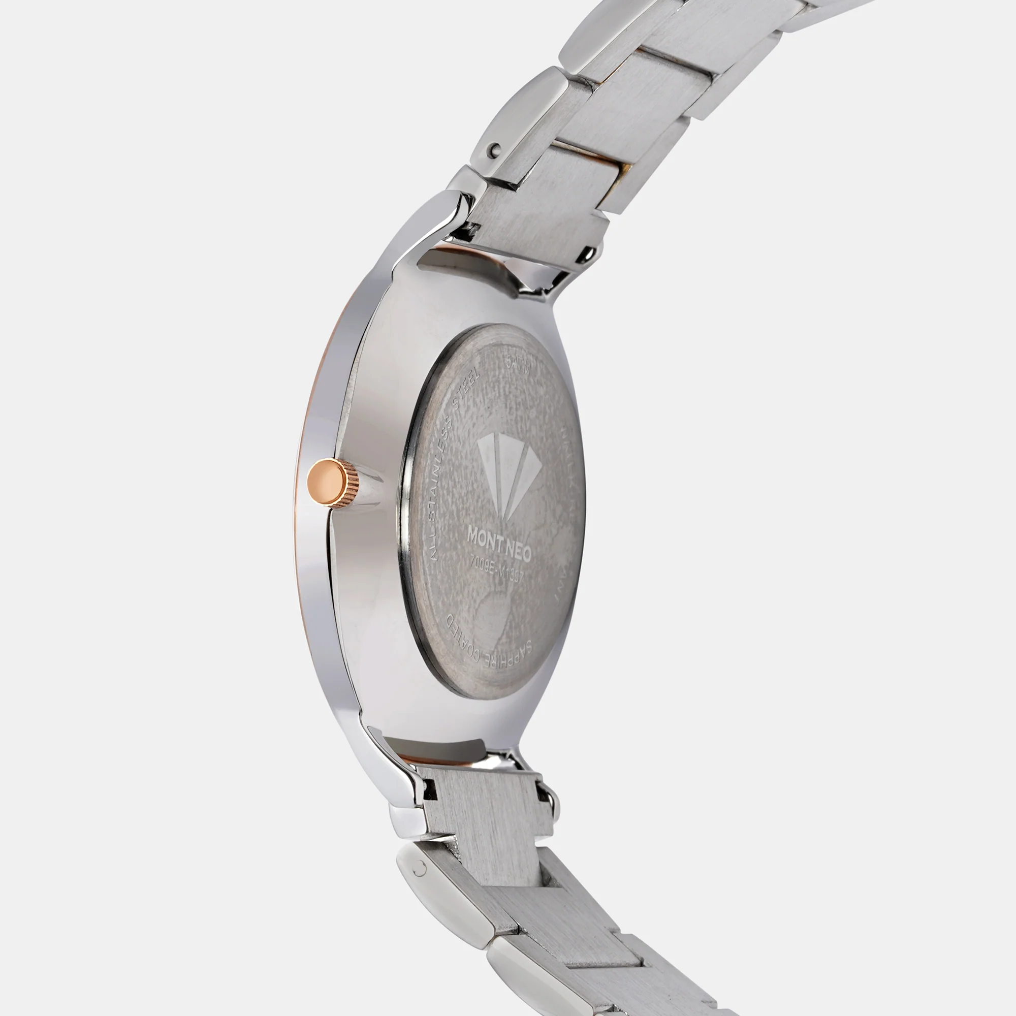 Women Quartz Rose Gold Dial Analog Stainless Steel Watch 7009E-M1307 - Image 4