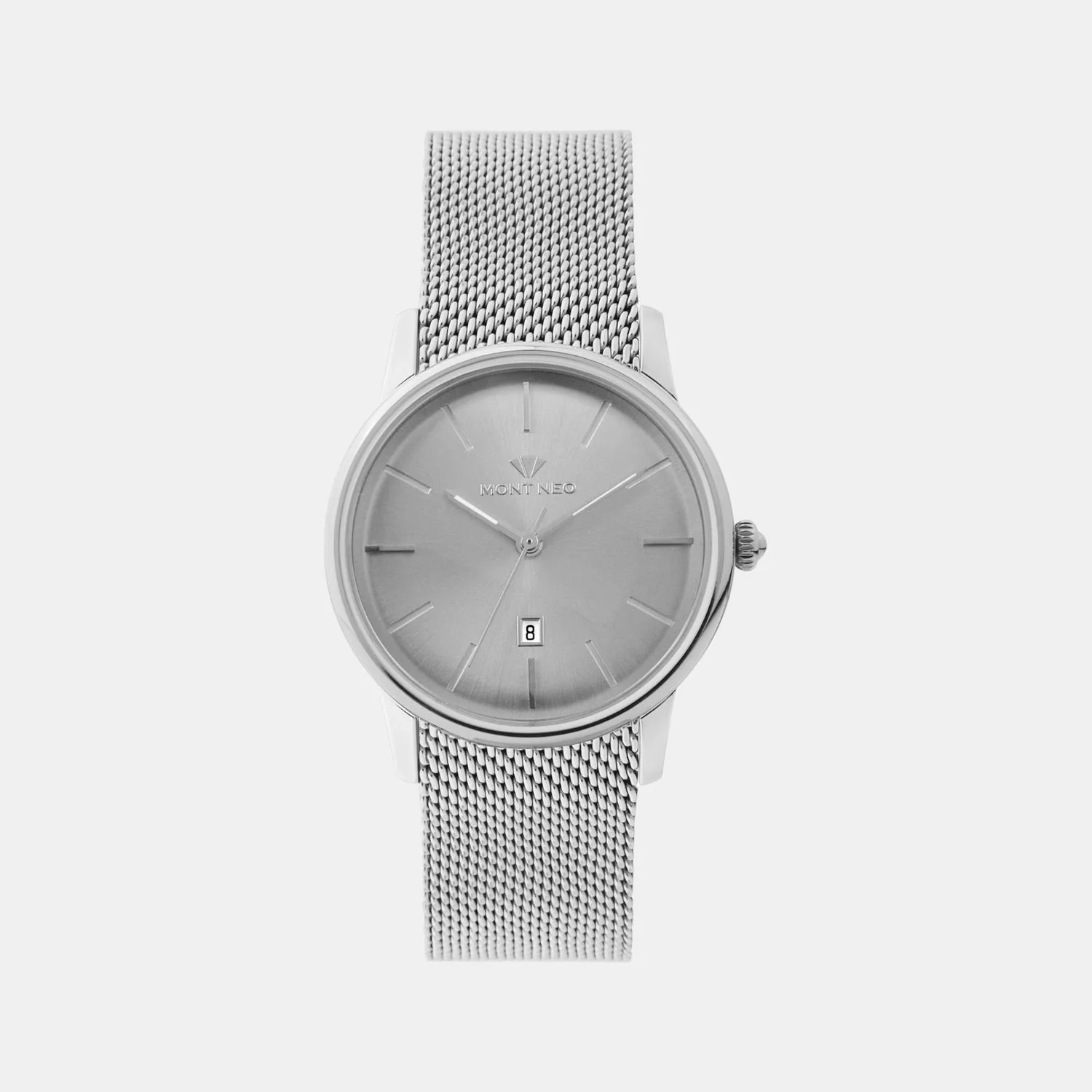 Women Quartz Silver Dial Analog Mesh Watch L1052E-B1103 - Image 2
