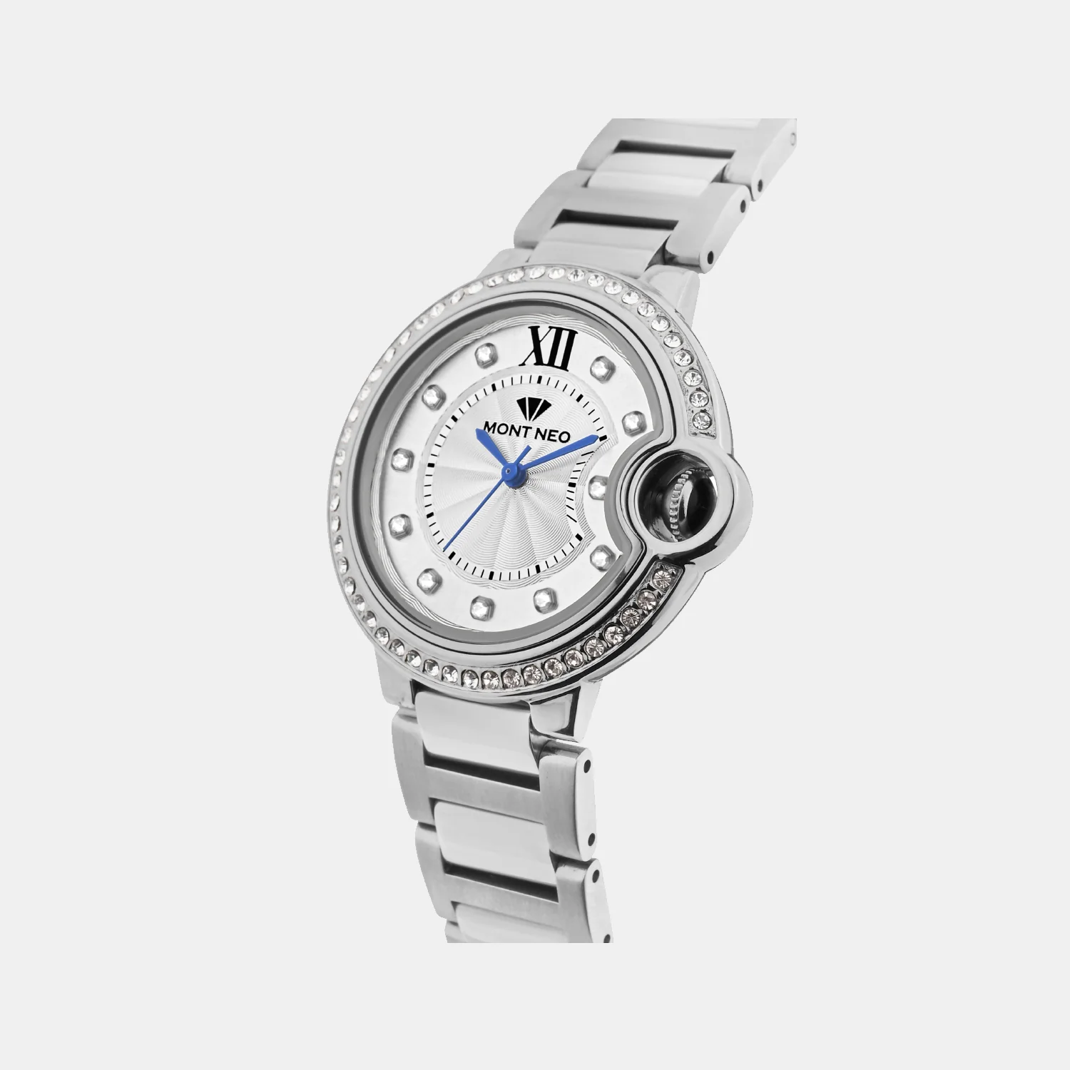 Women Quartz Silver Dial Analog Metal Watch 4510B-M1103 - Image 3
