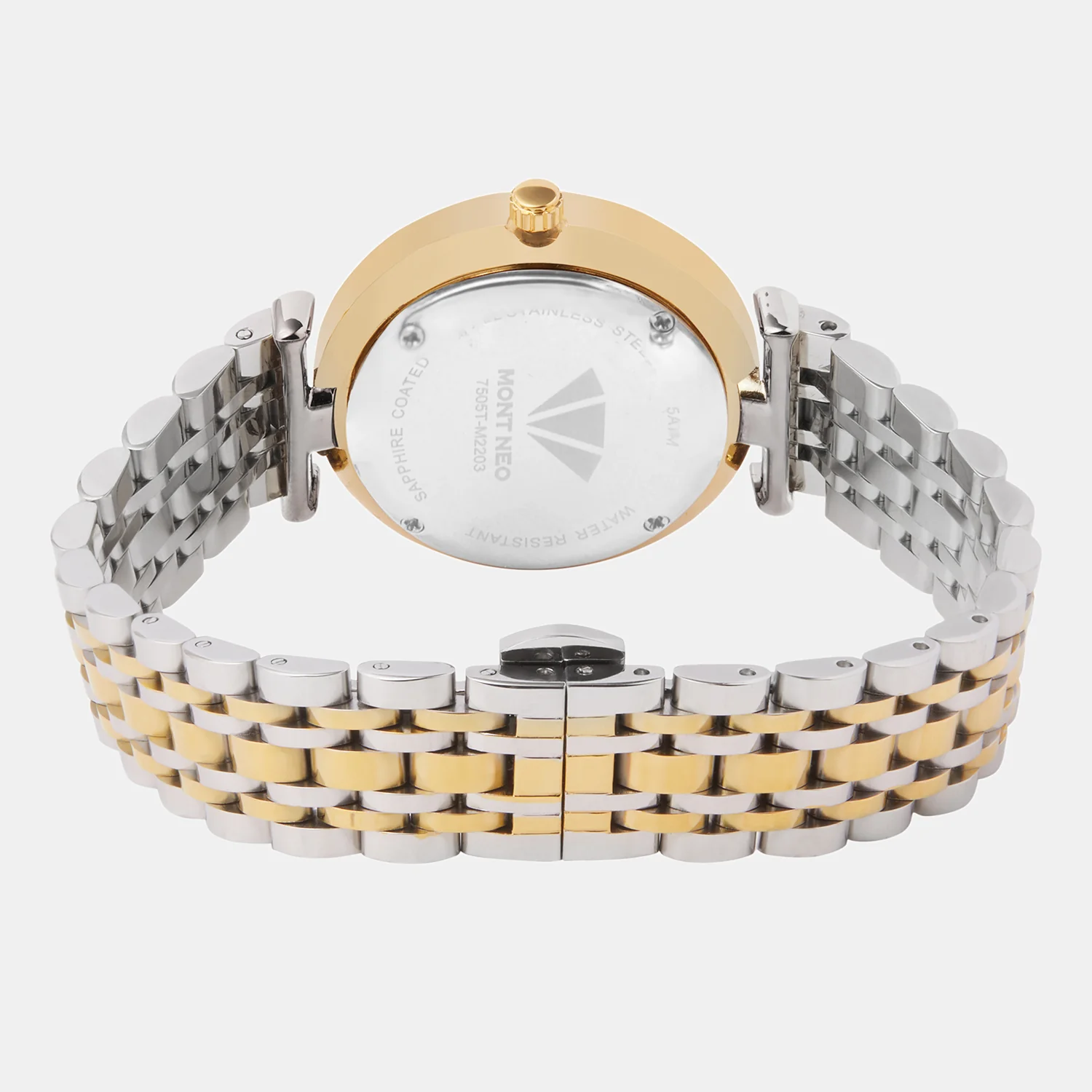 Women Quartz Silver Dial Analog Metal Watch 7505T-M2203 - Image 3
