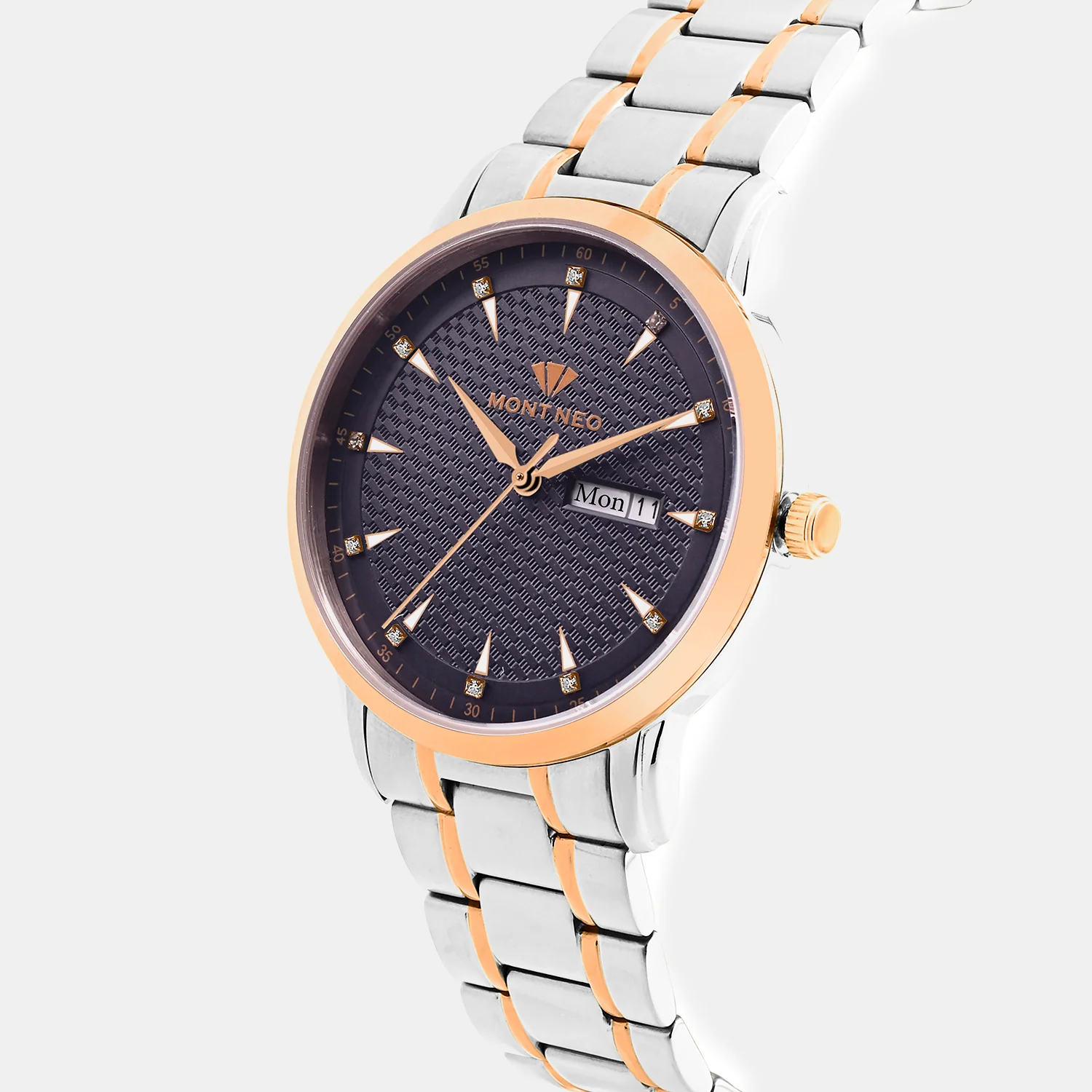 Women Quartz Blue Dial Analog Metal Watch L8505D-M1305 - Image 2