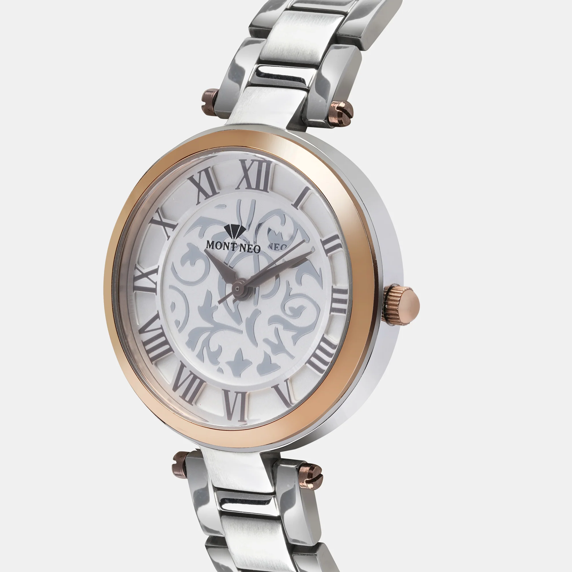 Women Quartz Silver Dial Analog Stainless Steel Watch 7502T-M1603 - Image 3