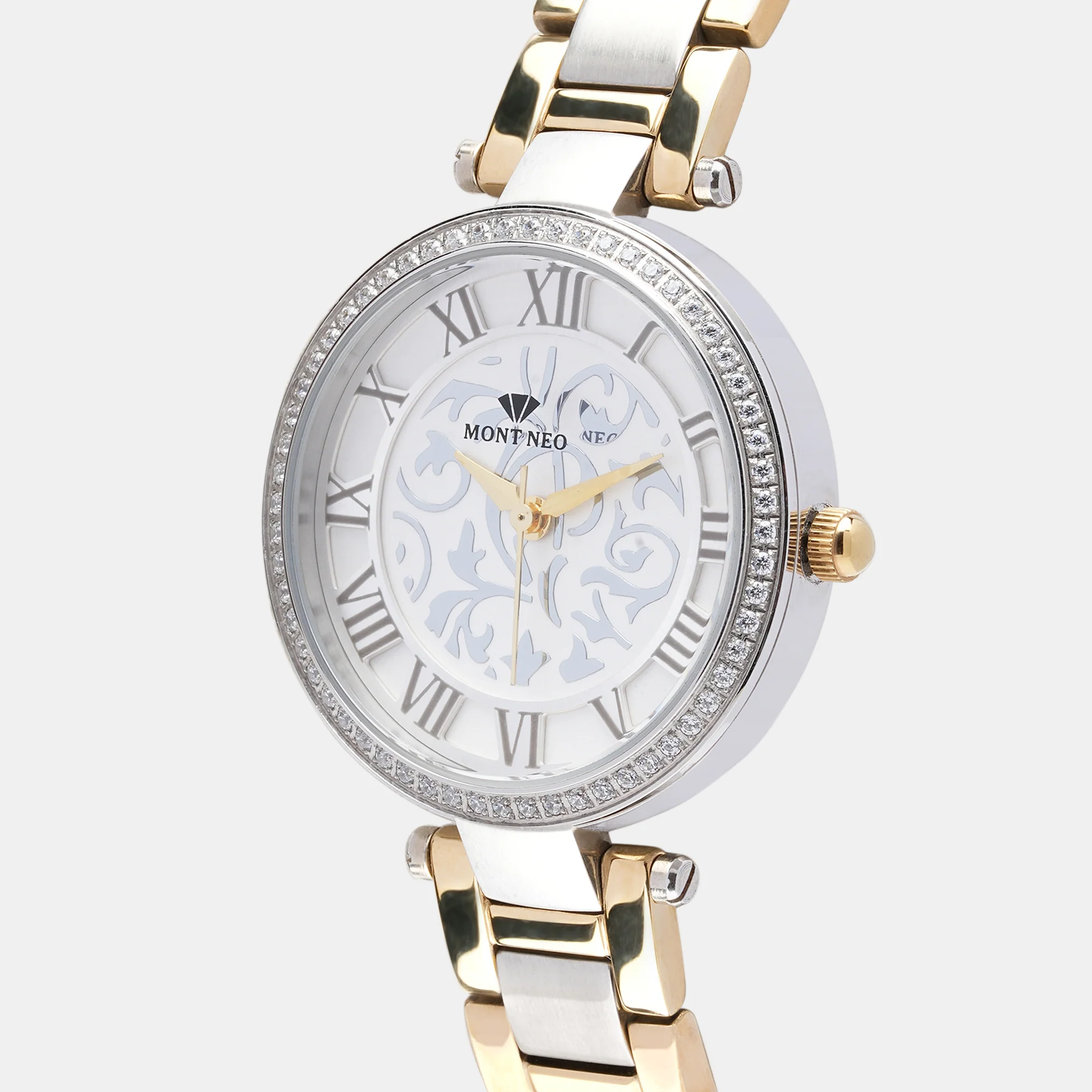 Women Quartz Silver Dial Analog Stainless Steel Watch 7503T-M1203 - Image 2