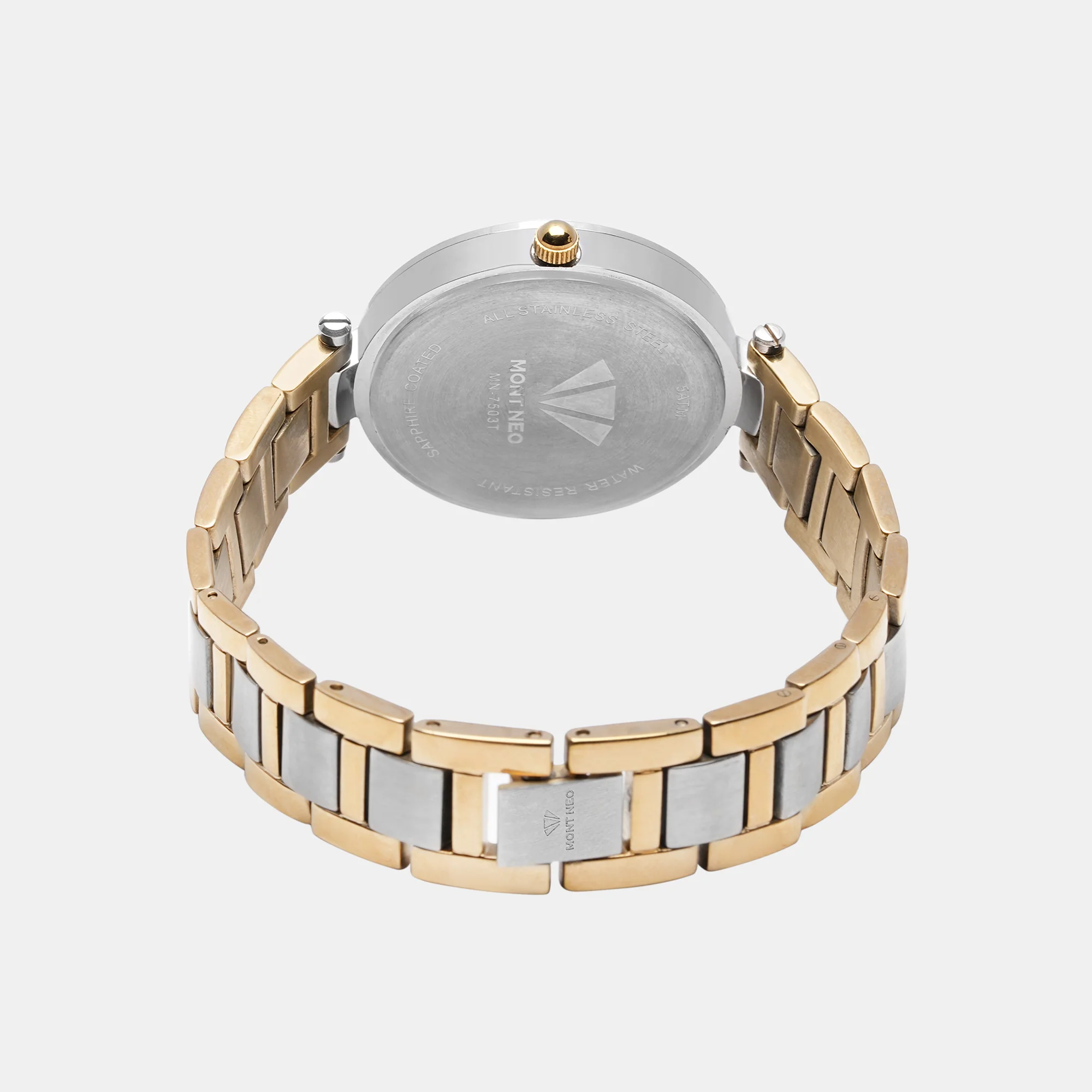 Women Quartz Silver Dial Analog Stainless Steel Watch 7503T-M1203 - Image 4
