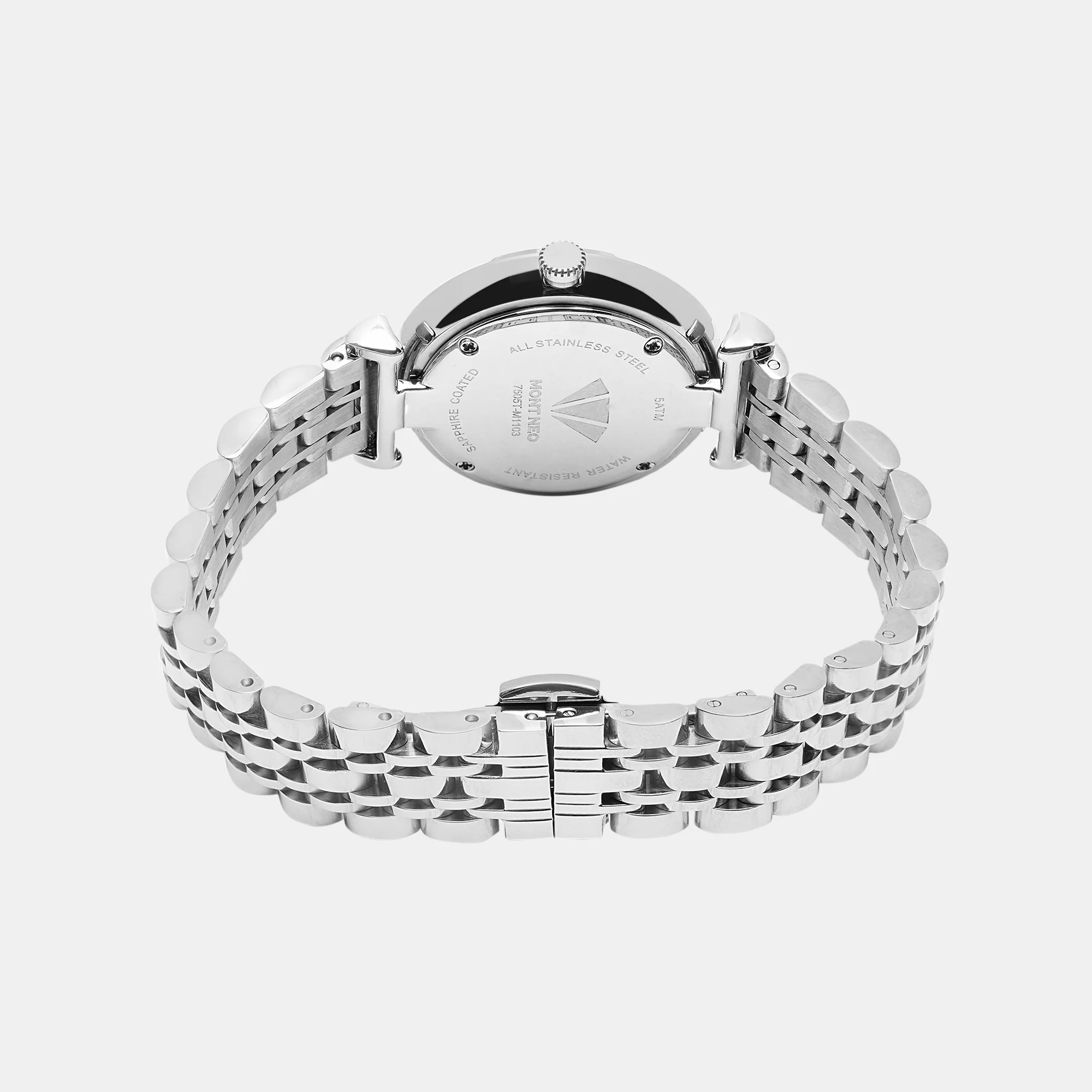 Women Quartz Silver Dial Analog Stainless Steel Watch 7505T-M1103 - Image 4