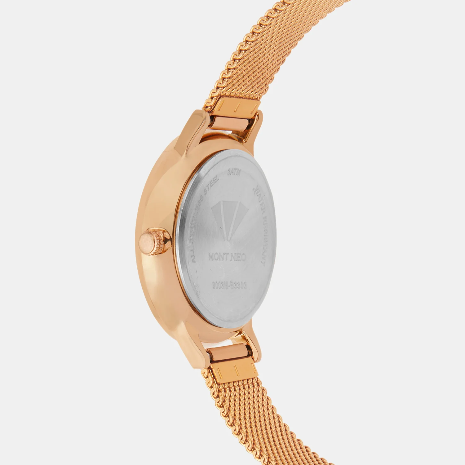 Women Quartz Silver Dial Multi-Function Mesh Watch 9003M-B3303 - Image 4