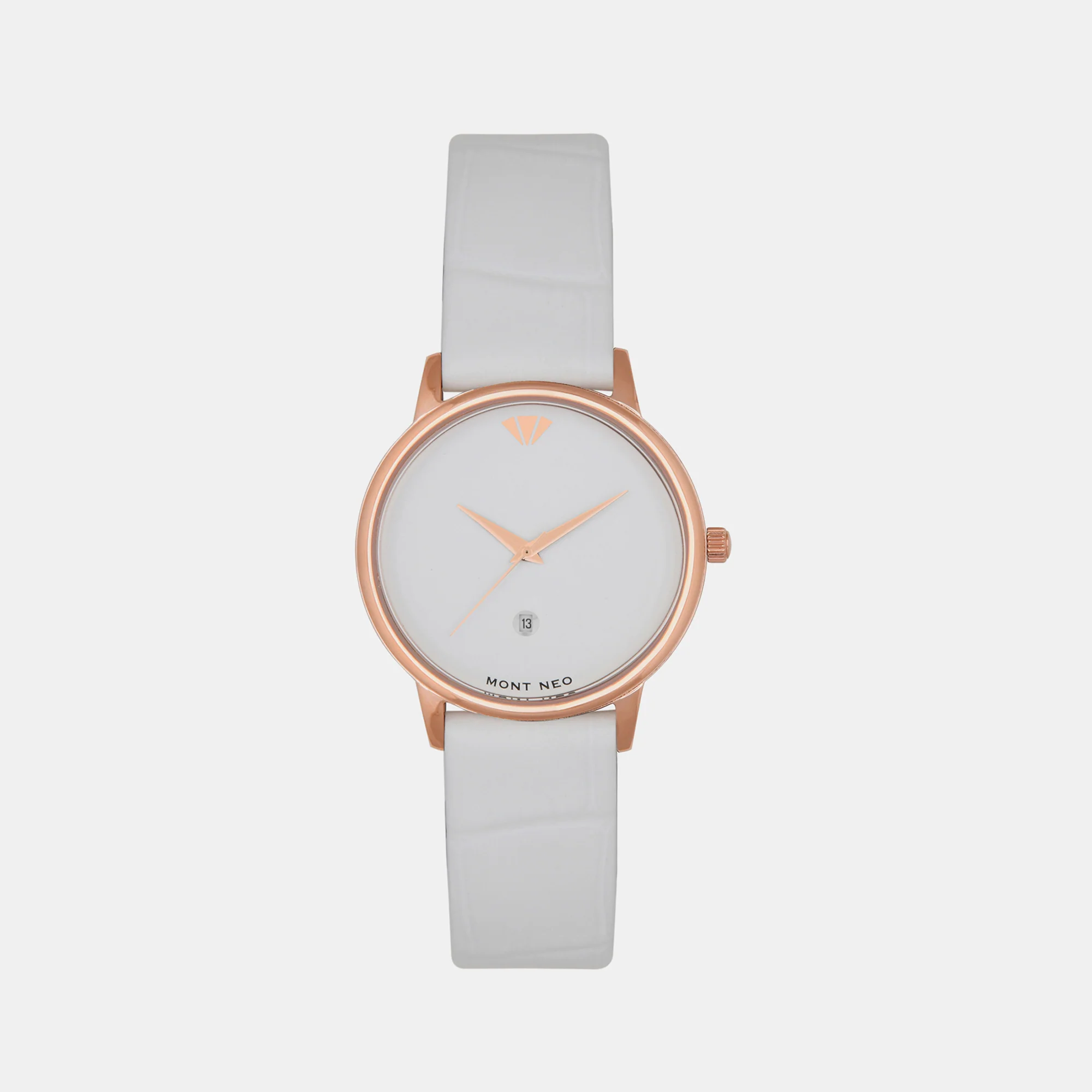 Women Quartz White Dial Analog Leather Watch L1034E-L3302