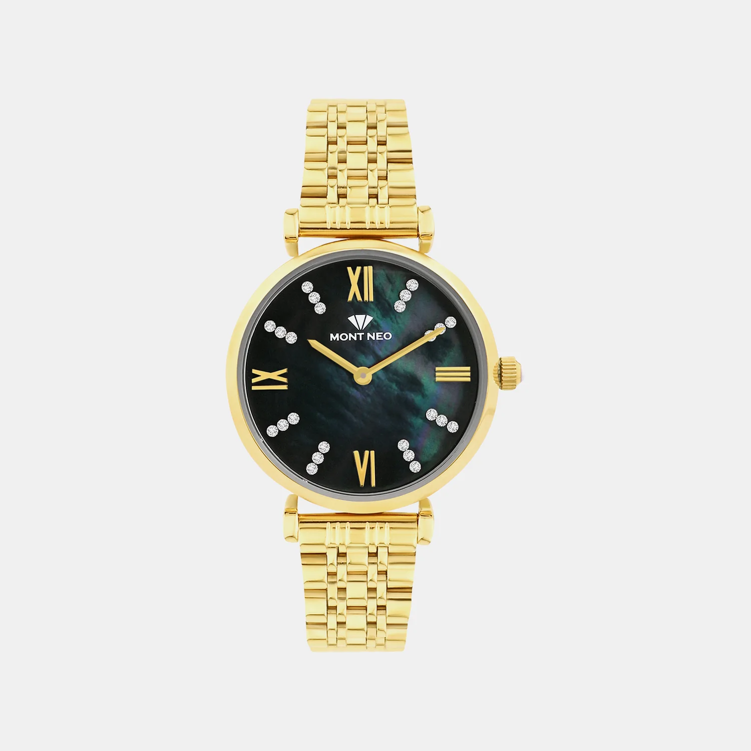 Women Quartz Multi Dial Analog Stainless Steel Watch 4515B-M2201