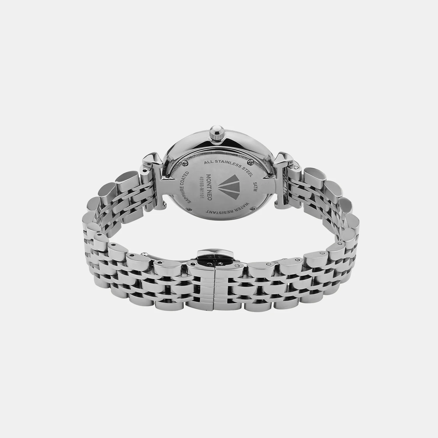 Women Quartz Silver Dial Analog Stainless Steel Watch 4516B-M1101 - Image 3