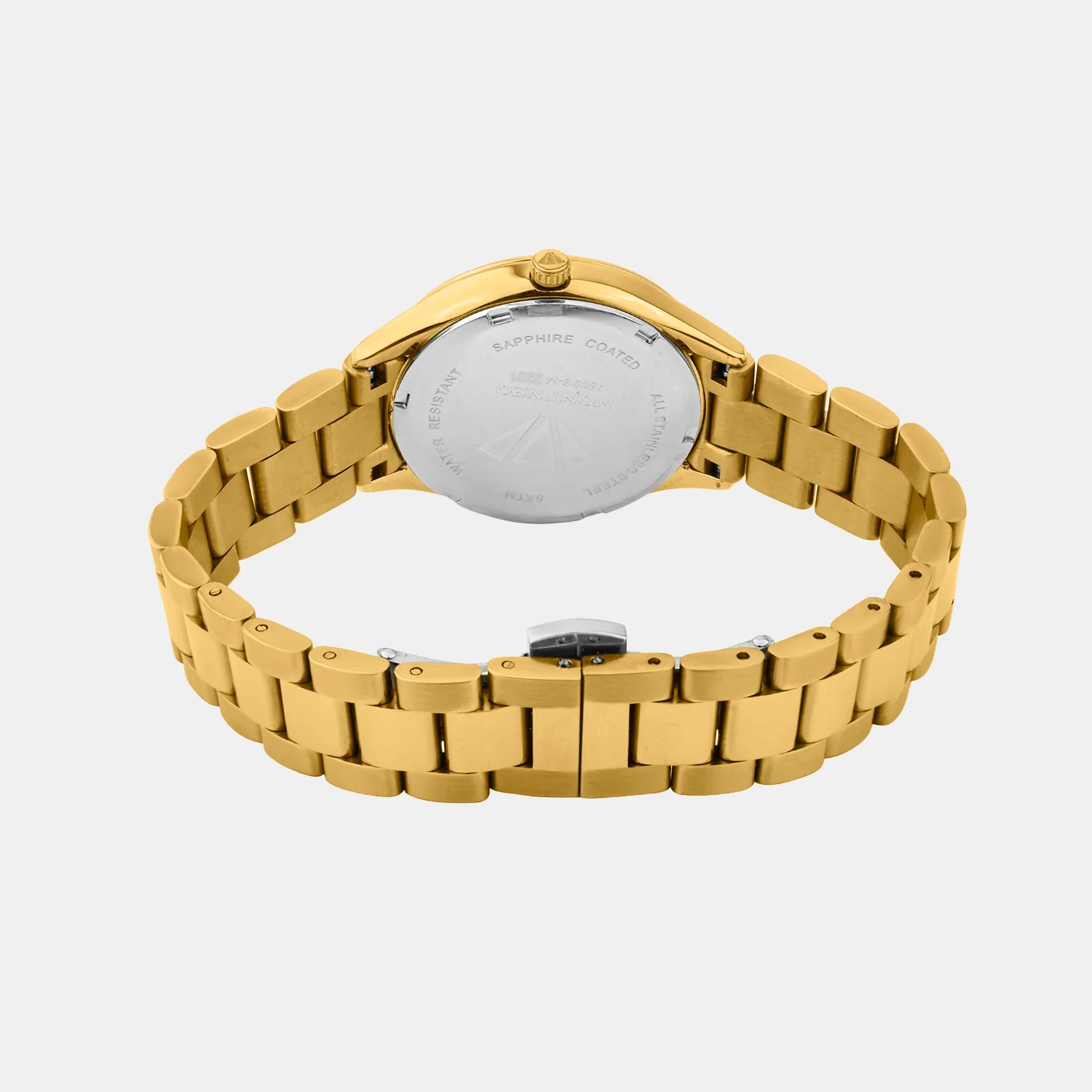 Women Quartz White Mother Of Pearl Dial Analog Metal Watch 4509B-M2201 - Image 5