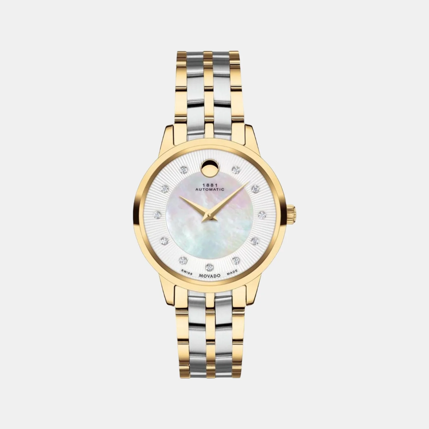 1881 Automatic Women Automatic White Dial Analog Stainless Steel Watch 0607489M