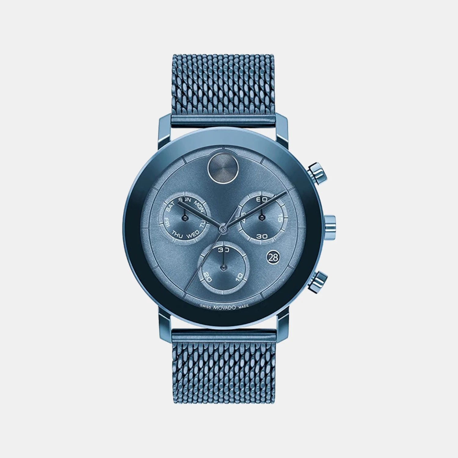 Bold Evolution Men Quartz Blue Dial Chronograph Stainless Steel Watch 3600809