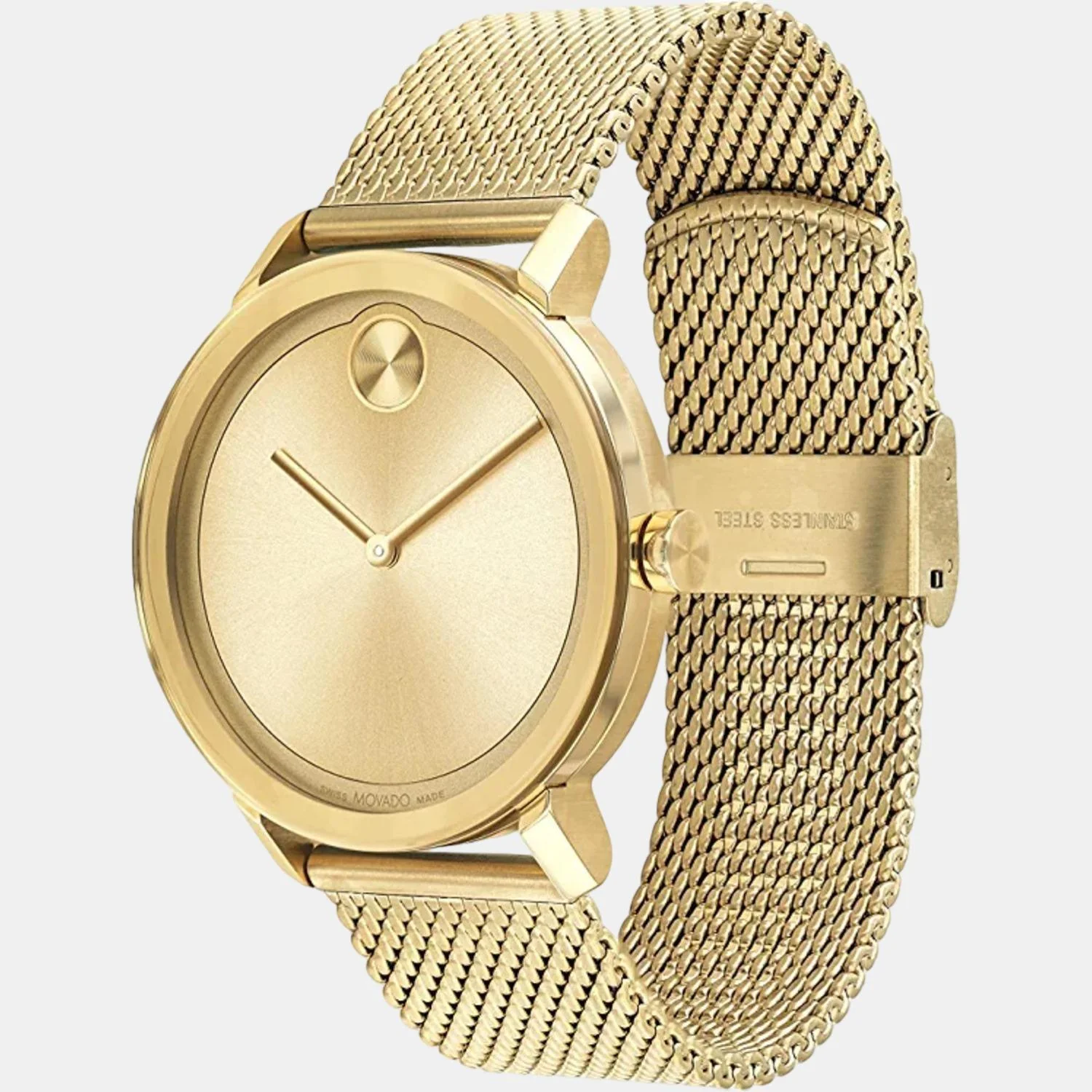 Bold Evolution Men Quartz Gold Dial Analog Stainless Steel Watch 3600791 - Image 2