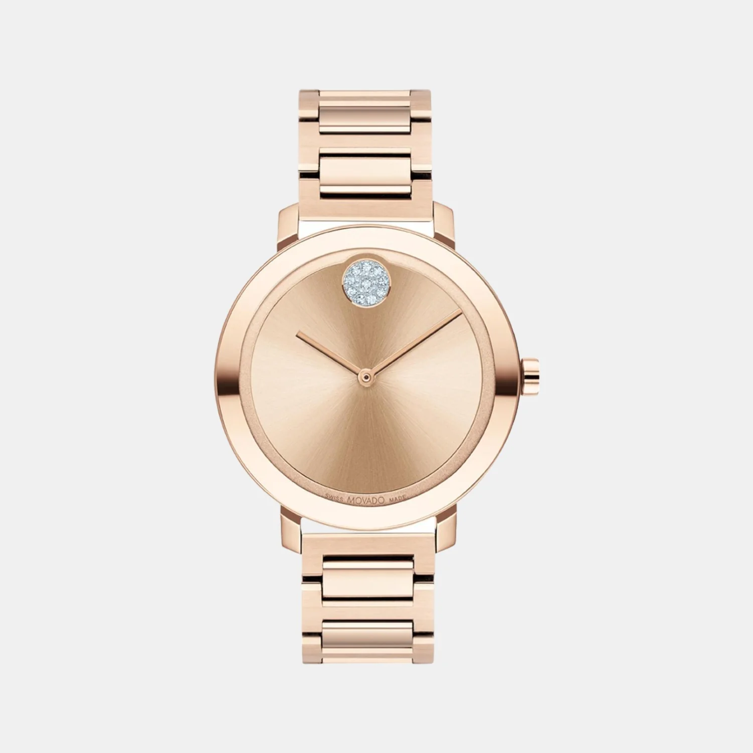 Bold Evolution Women Quartz Rose Gold Dial Analog Stainless Steel Watch 3600824
