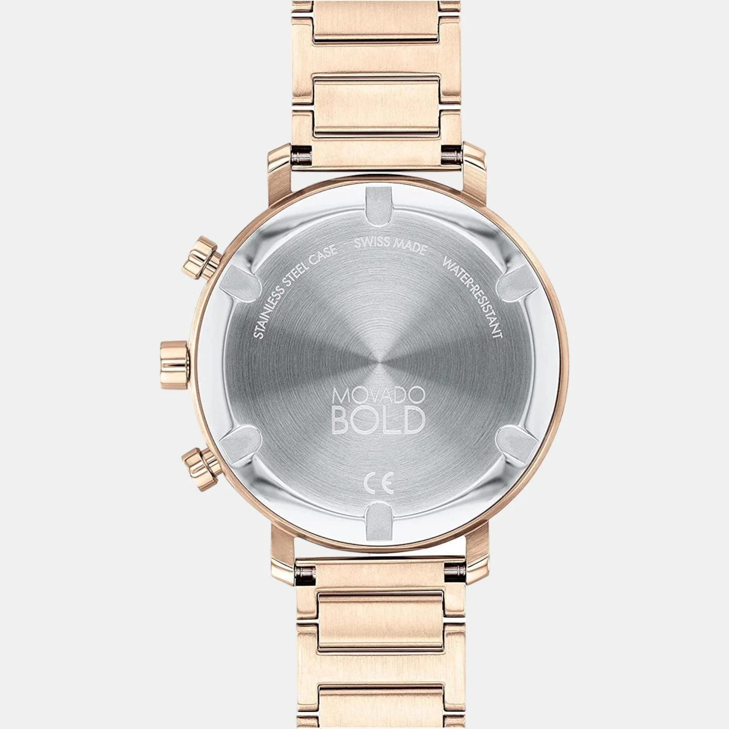 Bold Evolution Women Quartz Rose Gold Dial Chronograph Stainless Steel Watch 3600789 - Image 3