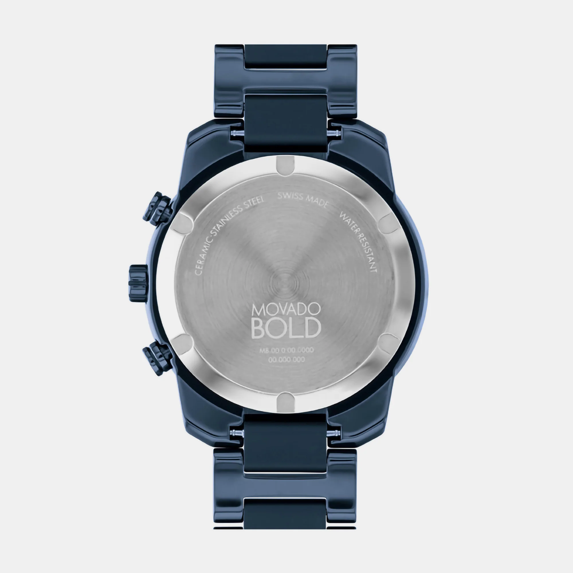 Bold Men Quartz Blue Dial Chronograph Ceramic Watch 3601117 - Image 4