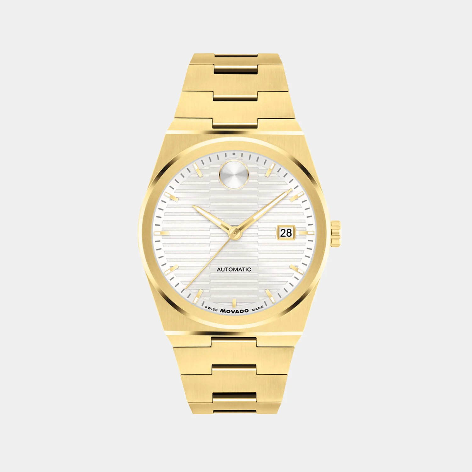 Bold Quest Men Automatic White Dial Analog Stainless Steel Watch 3600943