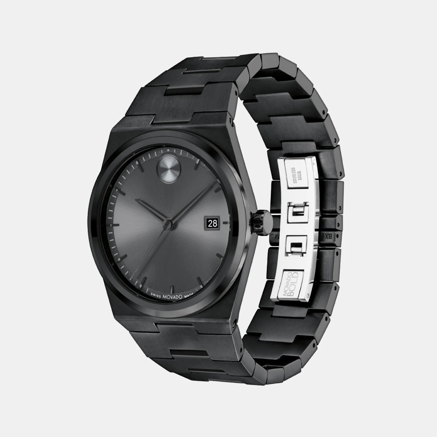 Bold Quest Men Quartz Grey Dial Analog Stainless Steel Watch 3601224 - Image 2