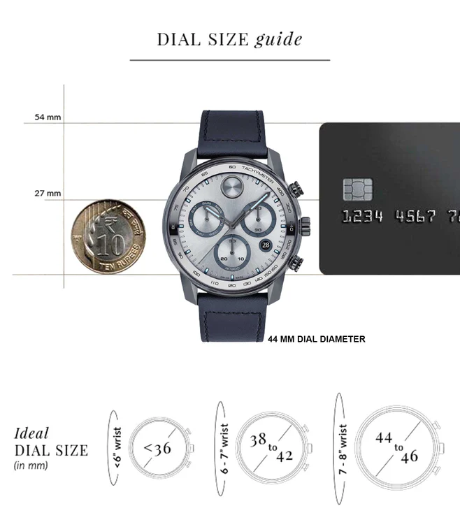 Bold Verso Men Quartz Grey Dial Chronograph Leather Watch 3600909 - Image 5