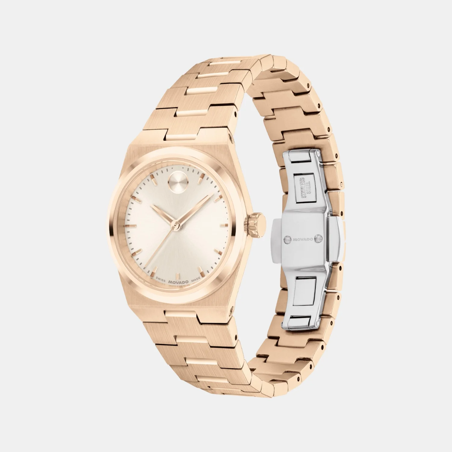 Bold Women Quartz Champagne Dial Analog Stainless Steel Watch 3601293 - Image 3