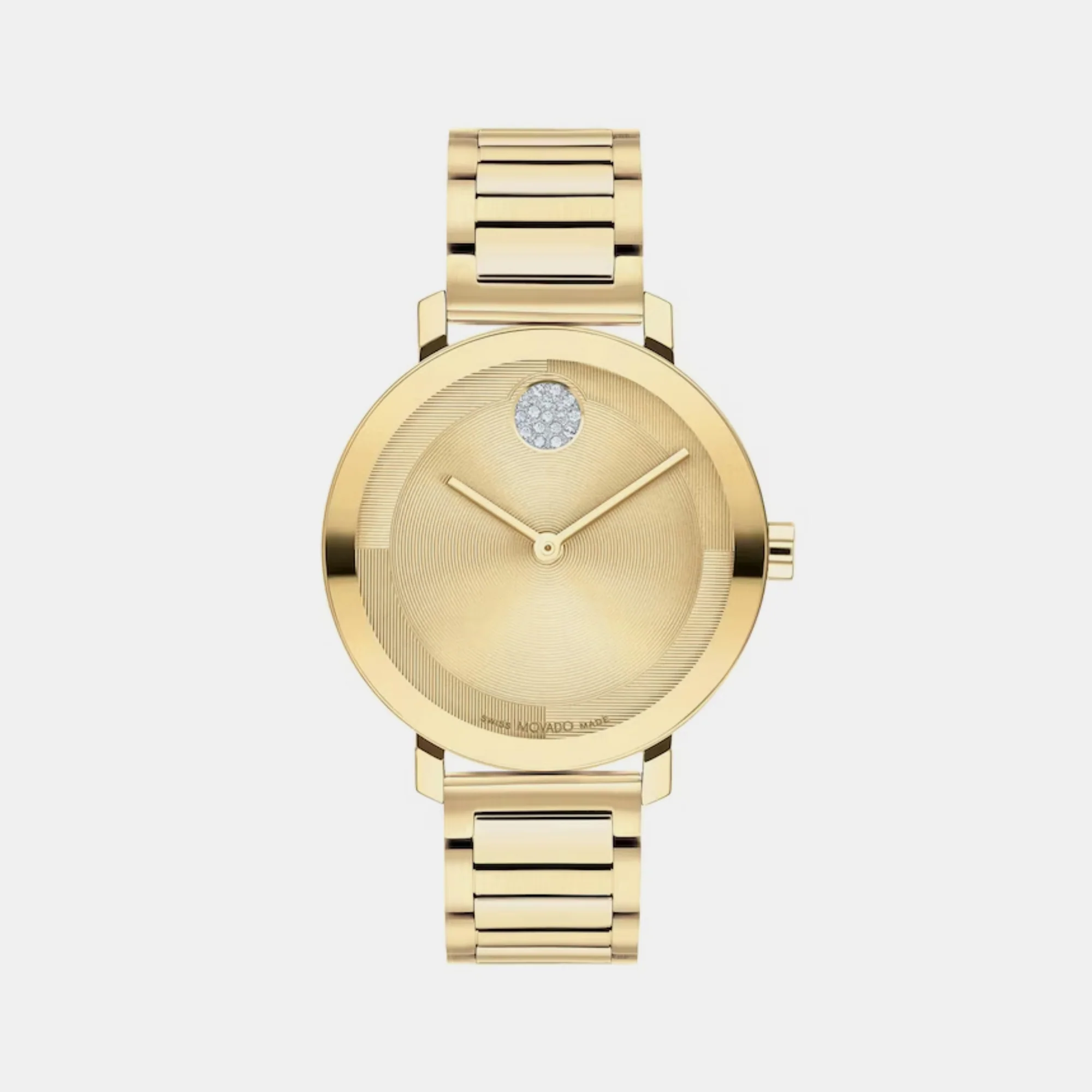 Bold Women Quartz Gold Dial Analog Stainless Steel Watch 3601106 - Image 2