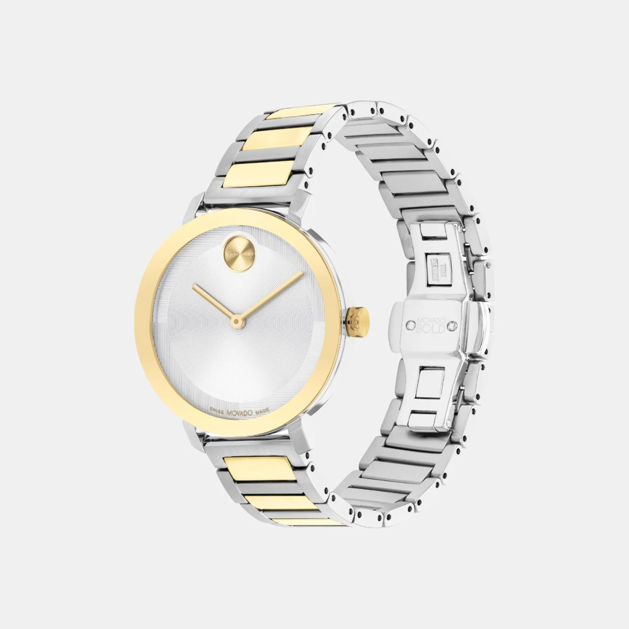 Bold Women Quartz Silver Dial Analog Stainless Steel Watch 3601105 - Image 2