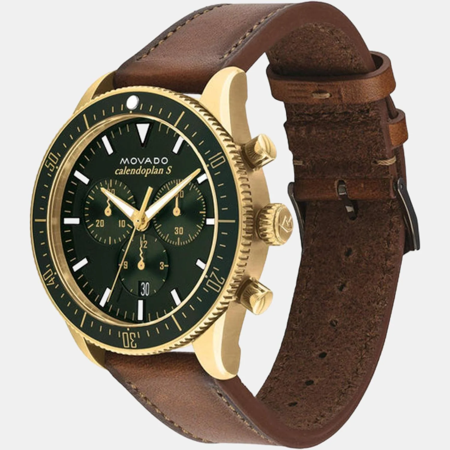 Calendoplan S Heritage Series Men Quartz Blue Dial Chronograph Leather Watch 3650062 - Image 2