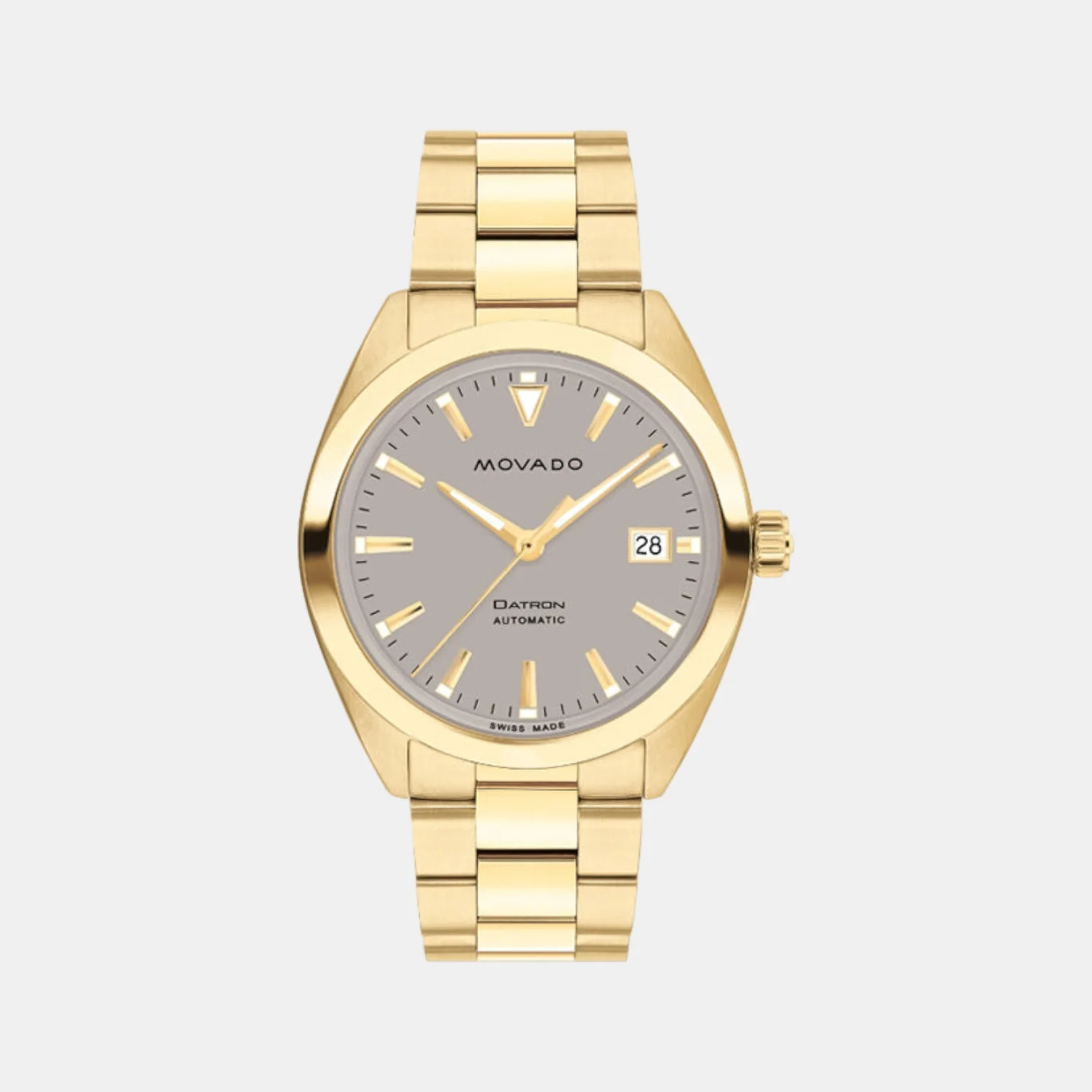 Datron Men Automatic Grey Dial Analog Stainless Steel Watch 3650172