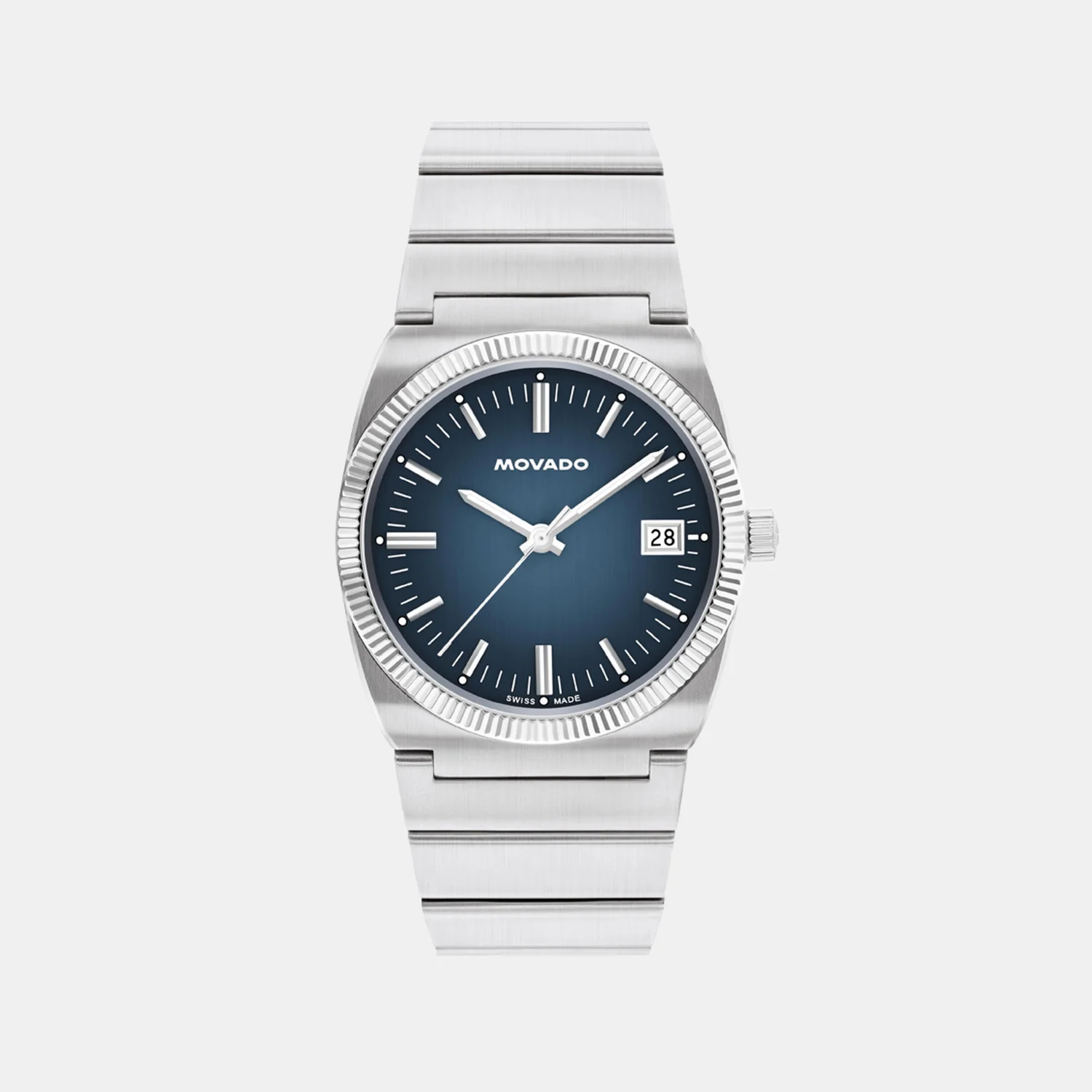 Heritage Men Quartz Blue Dial Analog Steel Watch 3650215