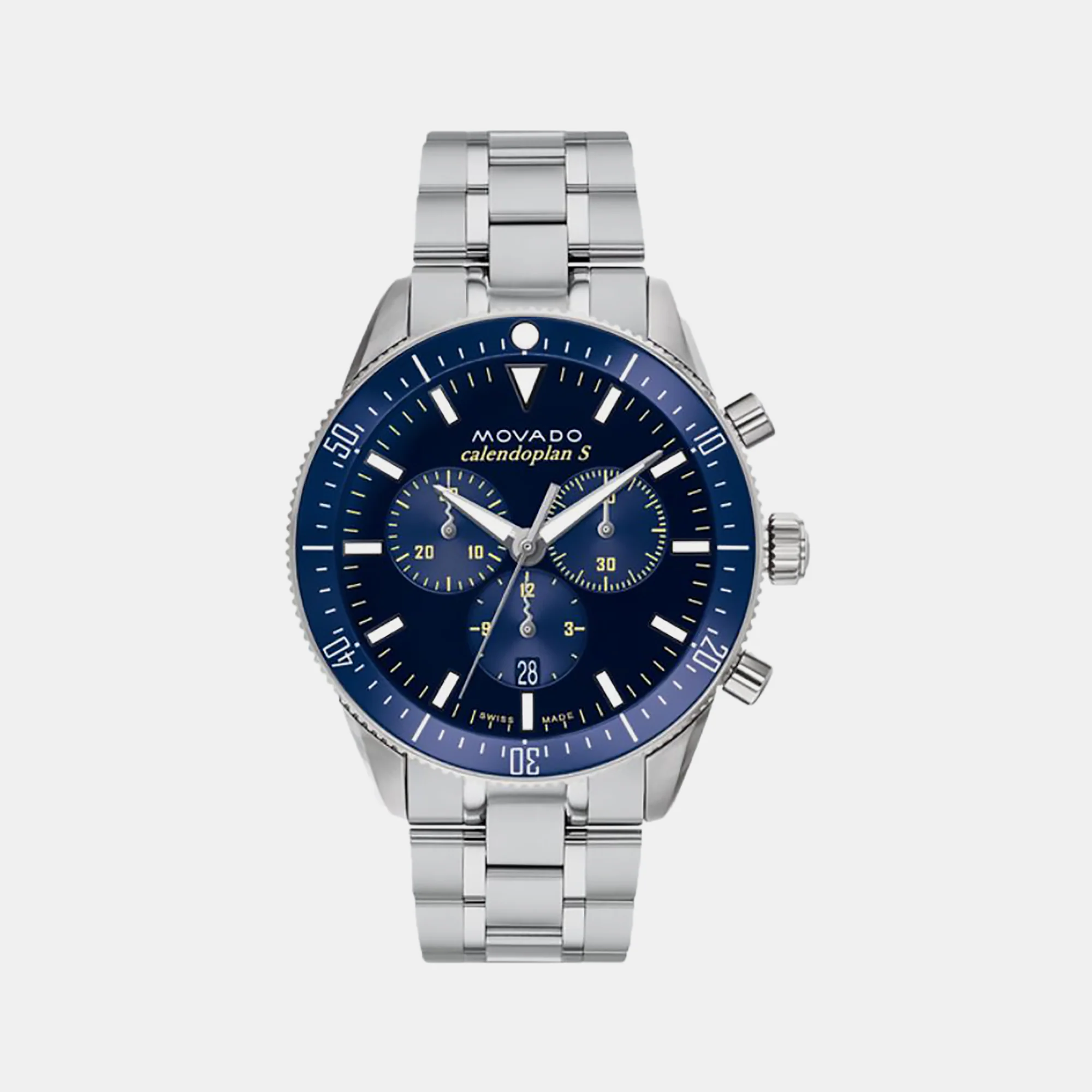 Heritage Men Quartz Blue Dial Chronograph Stainless Steel Watch 3650124 - Image 2