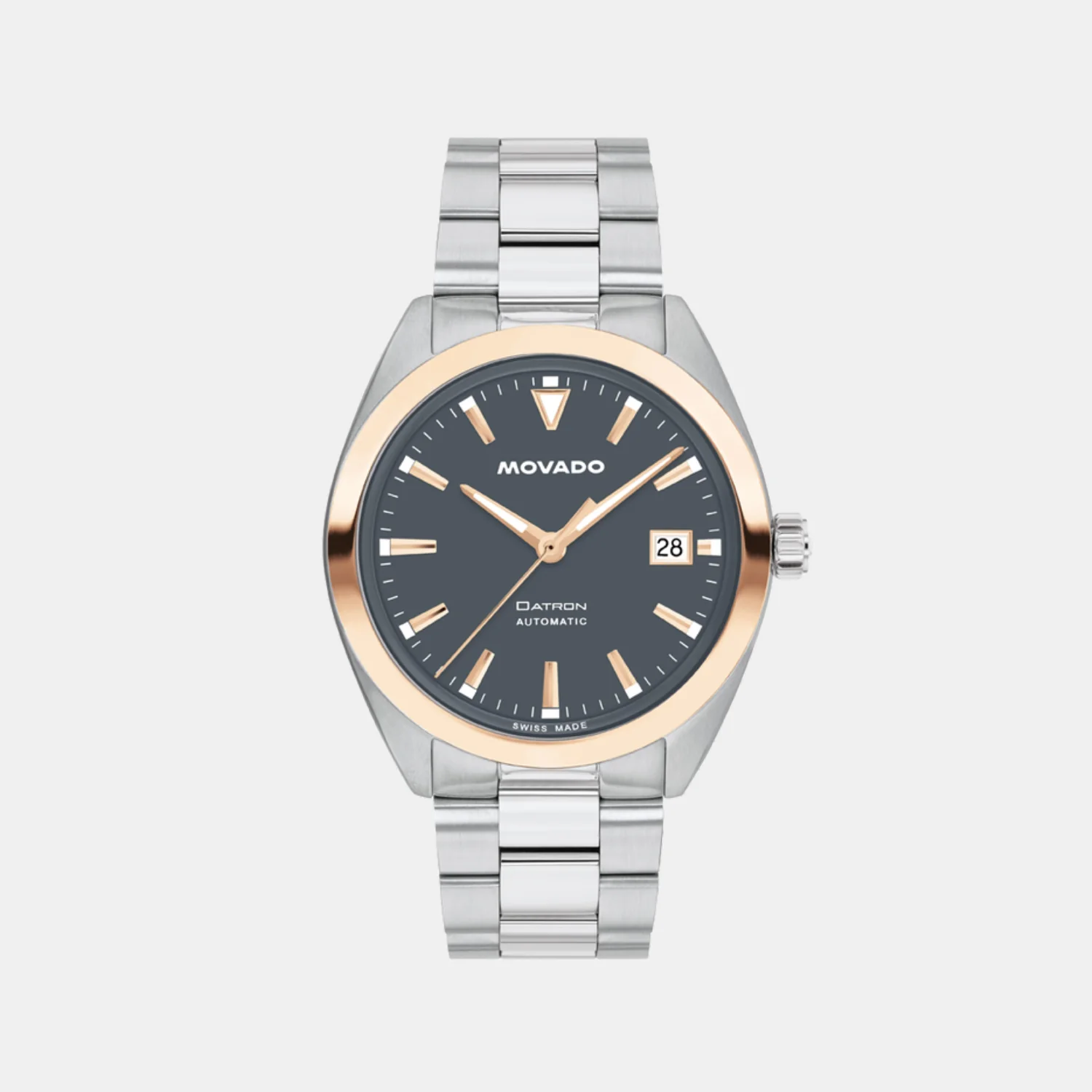 Heritage Men Quartz Charcoal Grey Dial Analog Stainless Steel Watch 3650209 - Image 2