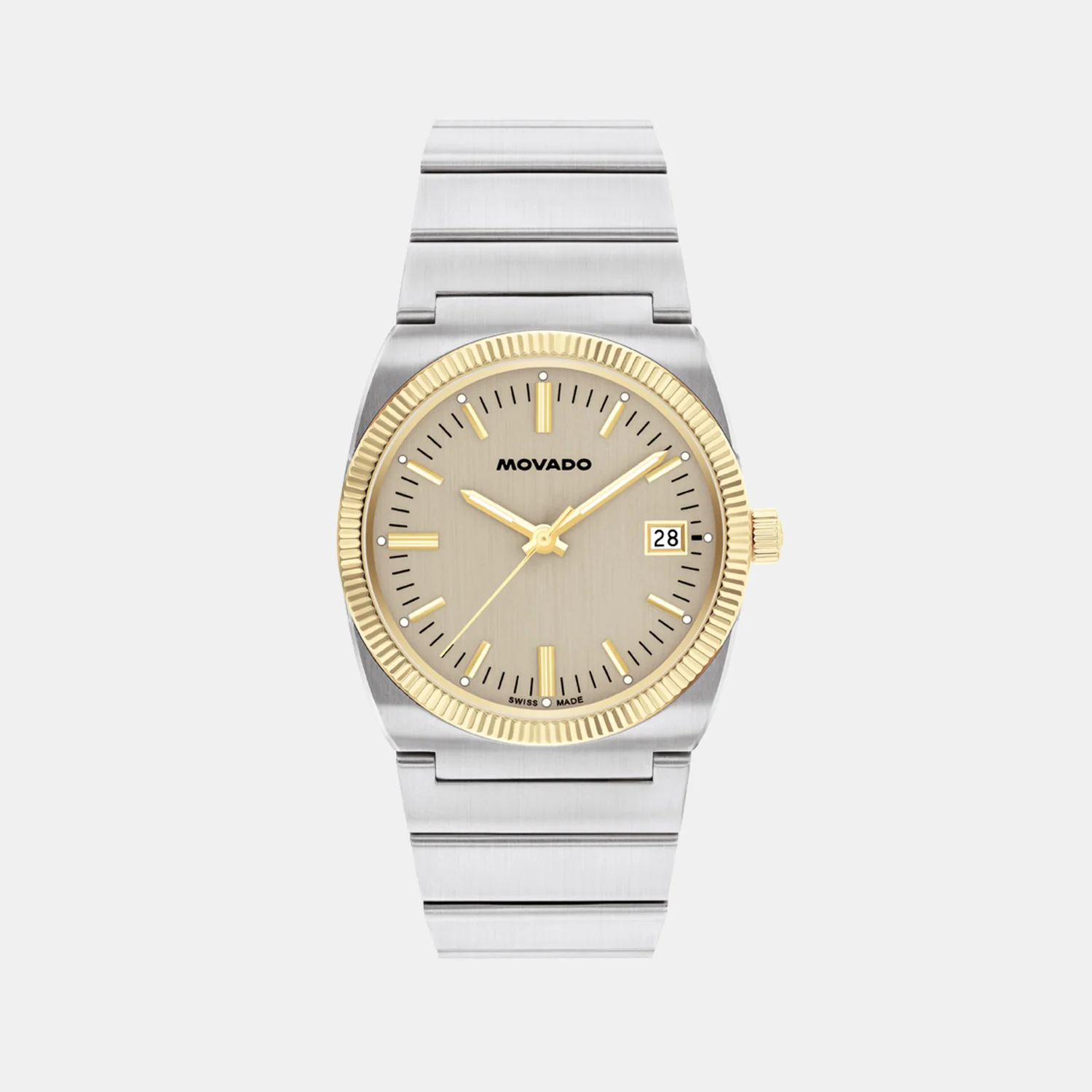 Heritage Men Quartz Grey Dial Analog Steel Watch 3650216