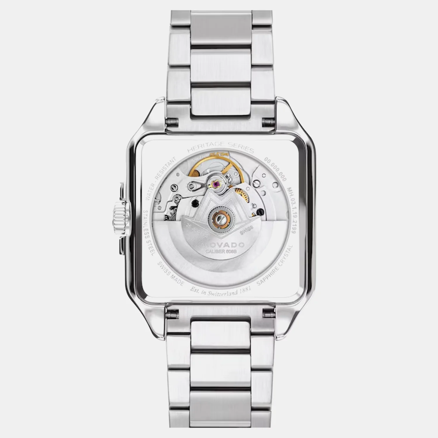 Men Automatic Grey Dial Analog Stainless Steel Watch 3650257 - Image 3
