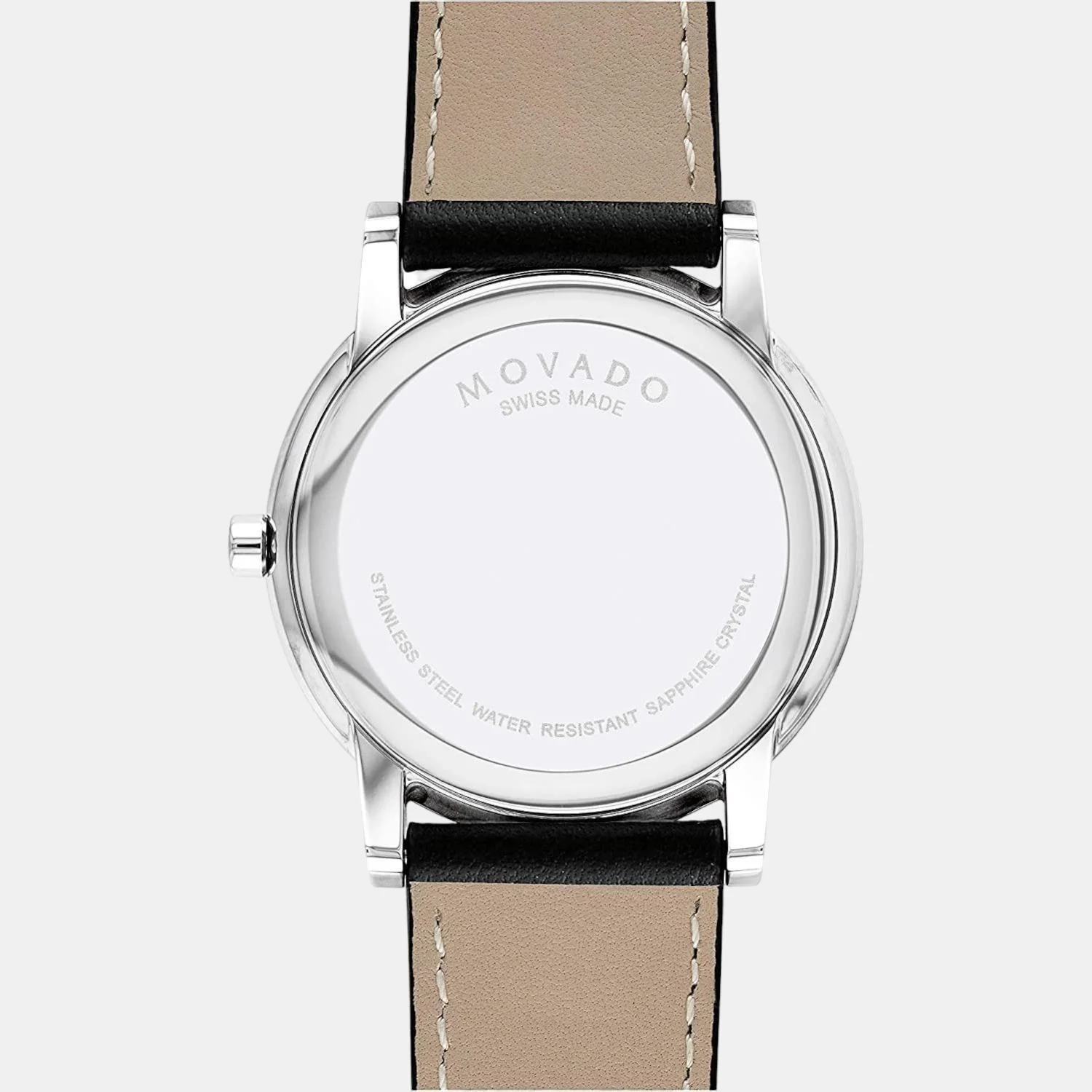 Museum Men Quartz Black Dial Analog Leather Watch 607269 - Image 4