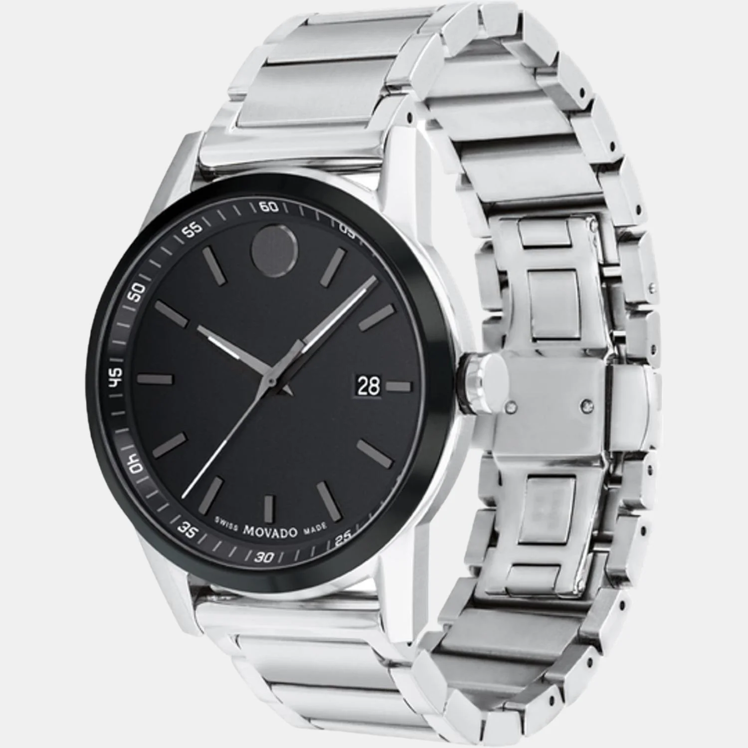 Museum Men Quartz Black Dial Analog Stainless Steel Watch 607557 - Image 2