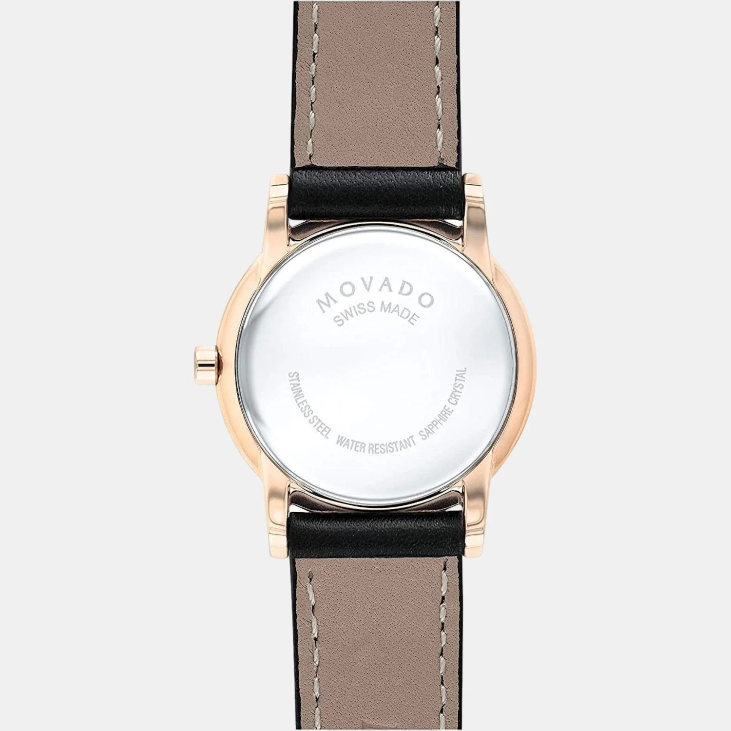 Museum Women Quartz Black Dial Analog Leather Watch 607276 - Image 3