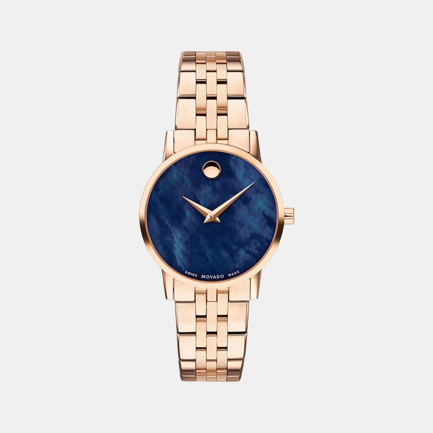 Museum Classic Women Quartz Mother Of Pearl Dial Analog Stainless Steel Watch 607354