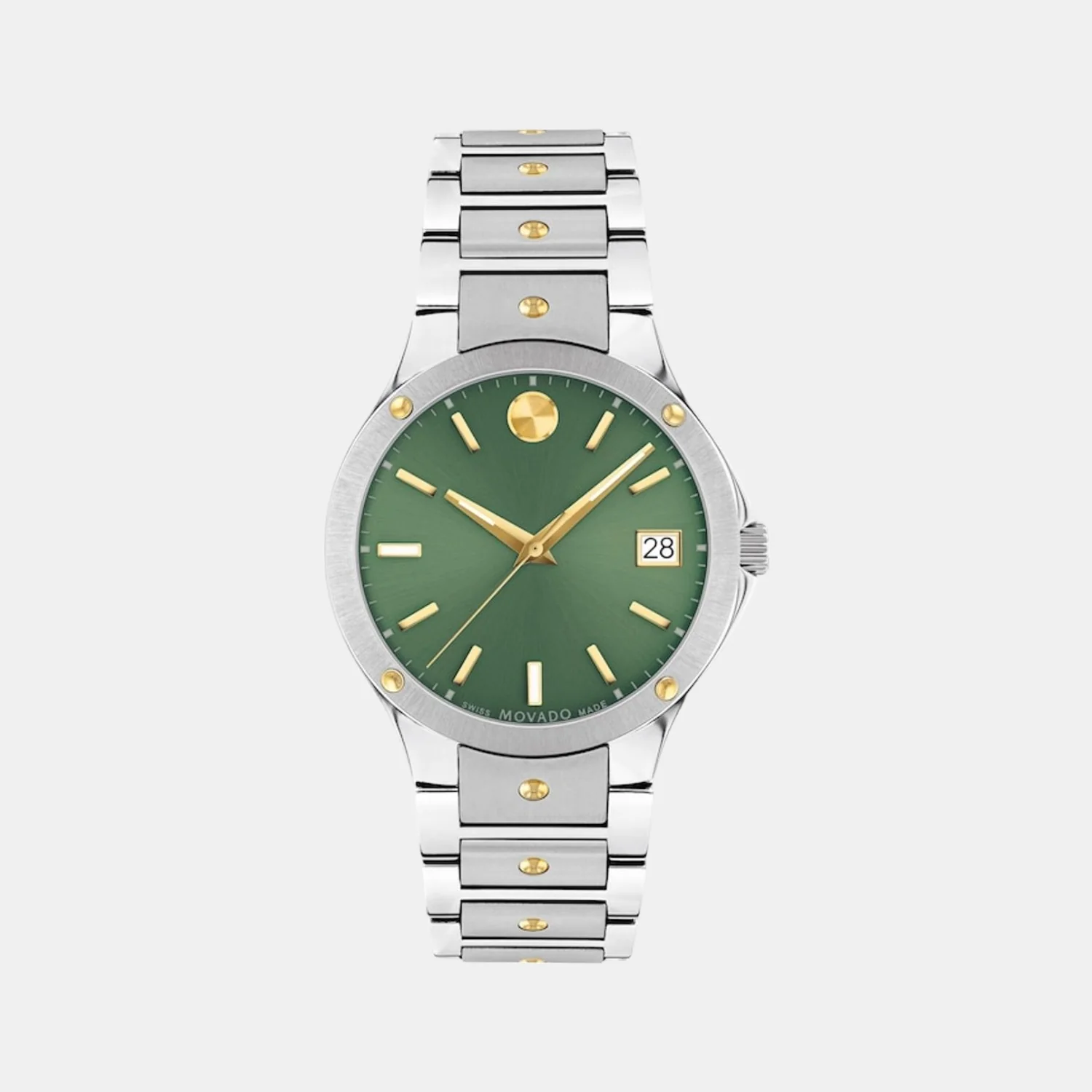 Se Women Quartz Green Dial Analog Stainless Steel Watch 607635