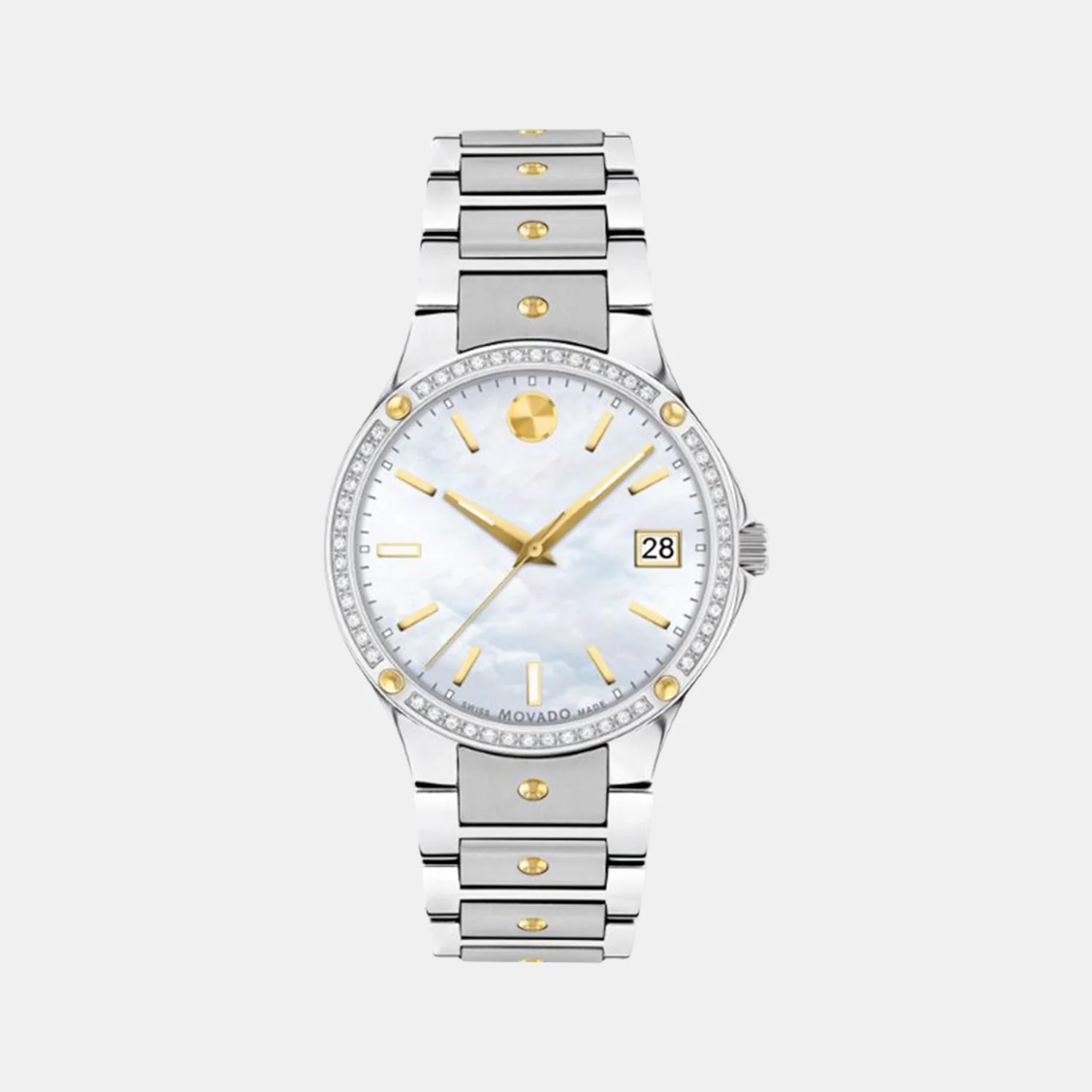 Se Women Quartz Mother Of Pearl Dial Analog Stainless Steel Watch 607517