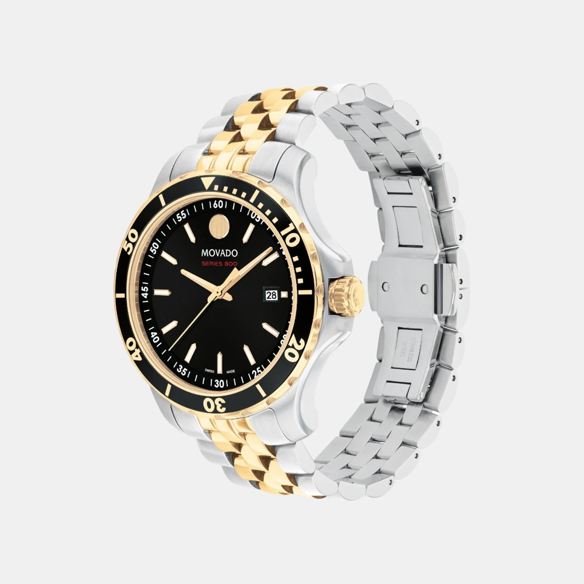 Series 800 Men Quartz Black Dial Analog Stainless Steel Watch 2600182 - Image 2