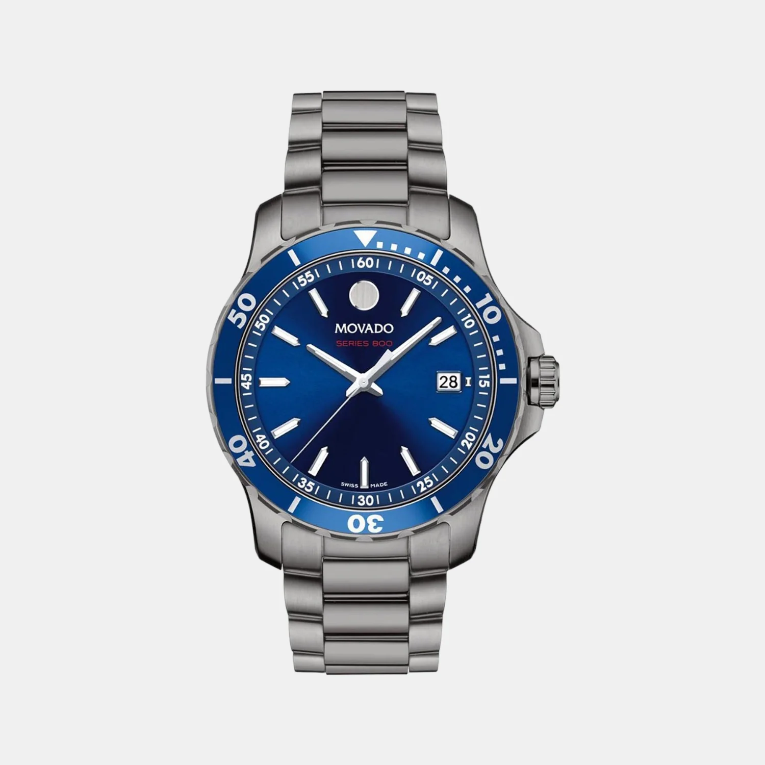 Series 800 Men Quartz Blue Dial Analog Stainless Steel Watch 2600159
