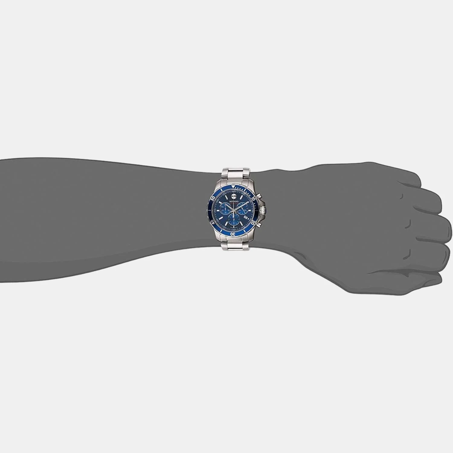 Series 800 Men Quartz Blue Dial Chronograph Stainless Steel Watch 2600141 - Image 2